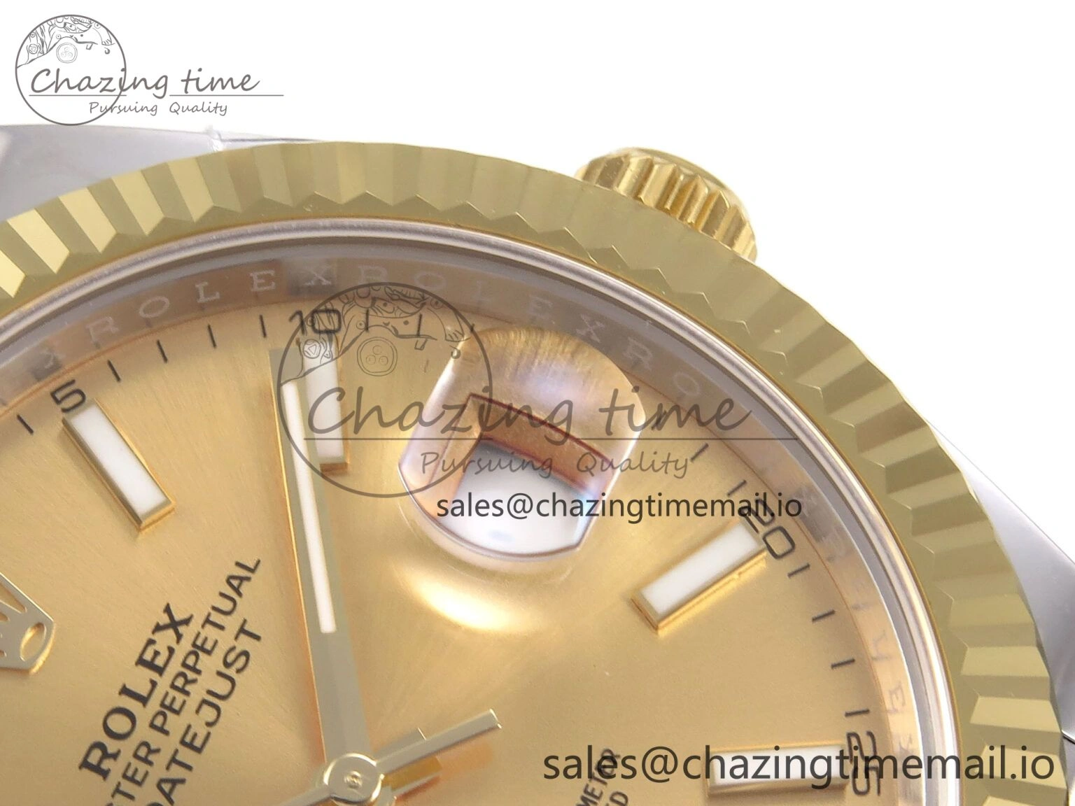 DateJust 41 126333 EWEF Best Edition YG Stick Dial on SS YG Jubilee Bracelet A FastDry 990
