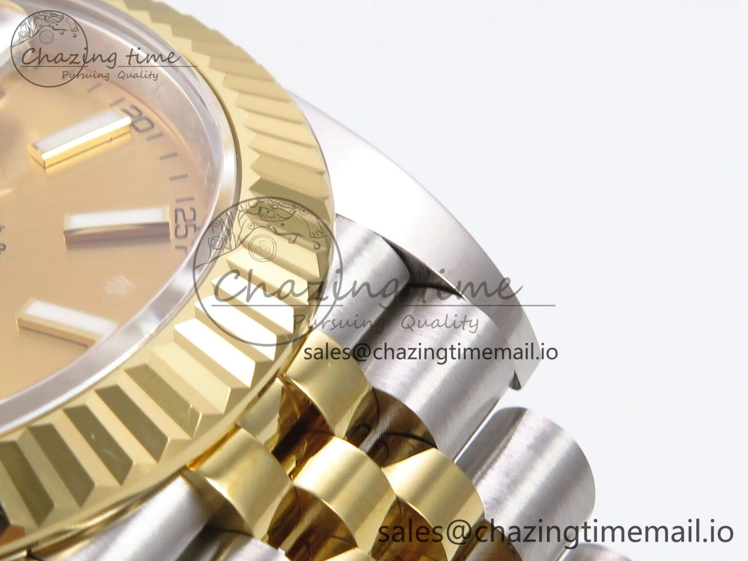 DateJust 41 126333 EWEF Best Edition YG Stick Dial on SS YG Jubilee Bracelet A FastDry 990