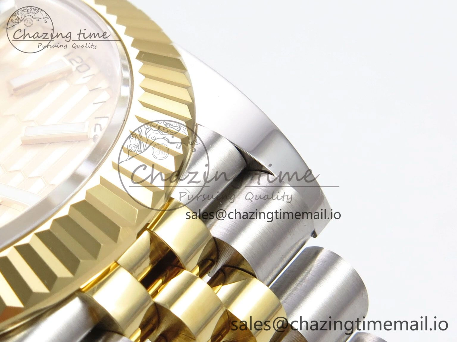 Resilient DateJust 41 126333 EWEF Best Edition YG Texuted Dial on SS YG Jubilee Bracelet A 992