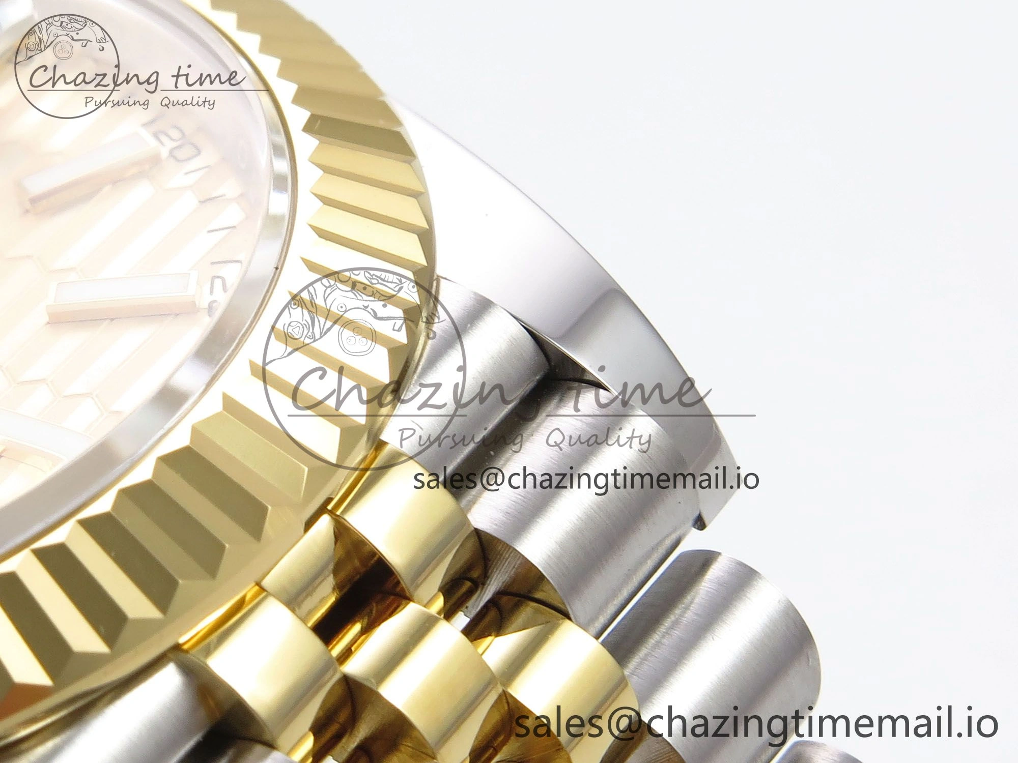 Resilient DateJust 41 126333 EWEF Best Edition YG Texuted Dial on SS YG Jubilee Bracelet A 992
