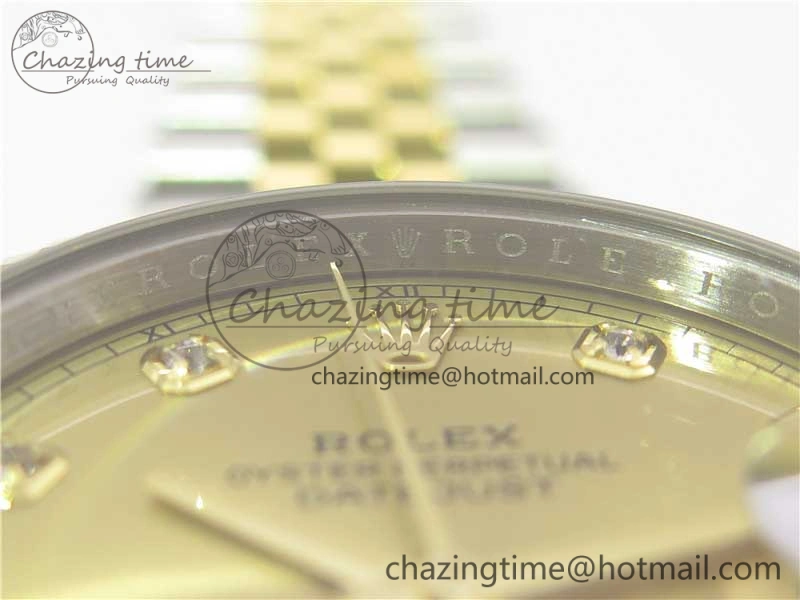 WellDesigned DateJust 41 126333 SS YG ARF 1:1 Best Edition 904L Steel YG Diamonds Dial on Jubilee Bracelet A 3221
