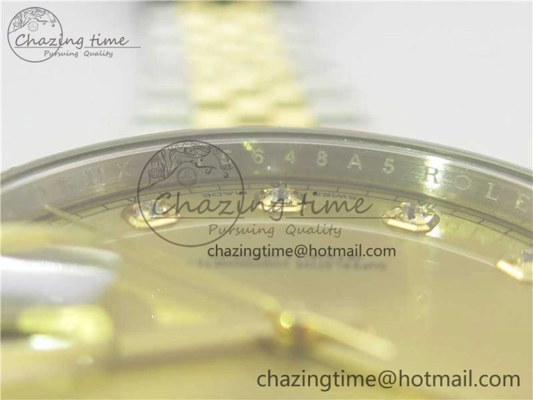 WellDesigned DateJust 41 126333 SS YG ARF 1:1 Best Edition 904L Steel YG Diamonds Dial on Jubilee Bracelet A 3221