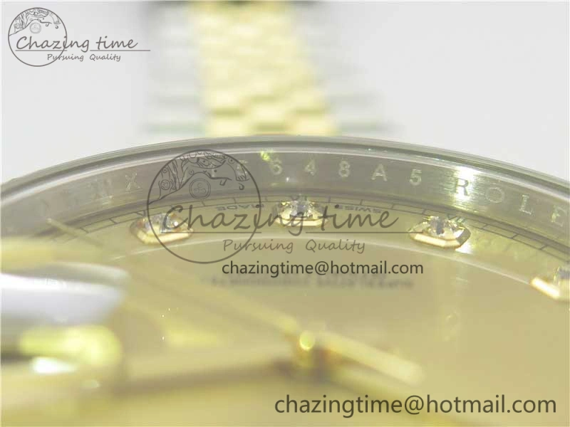 WellDesigned DateJust 41 126333 SS YG ARF 1:1 Best Edition 904L Steel YG Diamonds Dial on Jubilee Bracelet A 3221