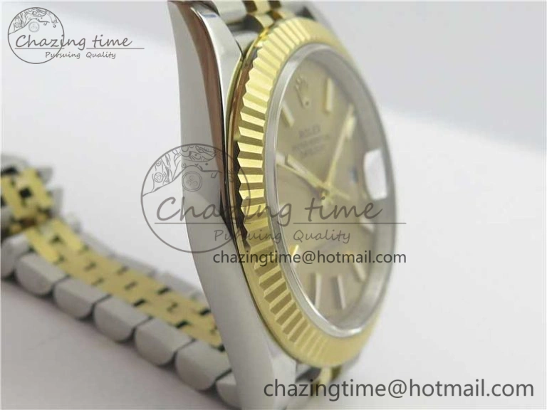 DateJust 41 126333 SS YG ARF 1:1 Best Edition 904L Steel YG Lumed Dial on Jubilee Bracelet A Lightweight 3223