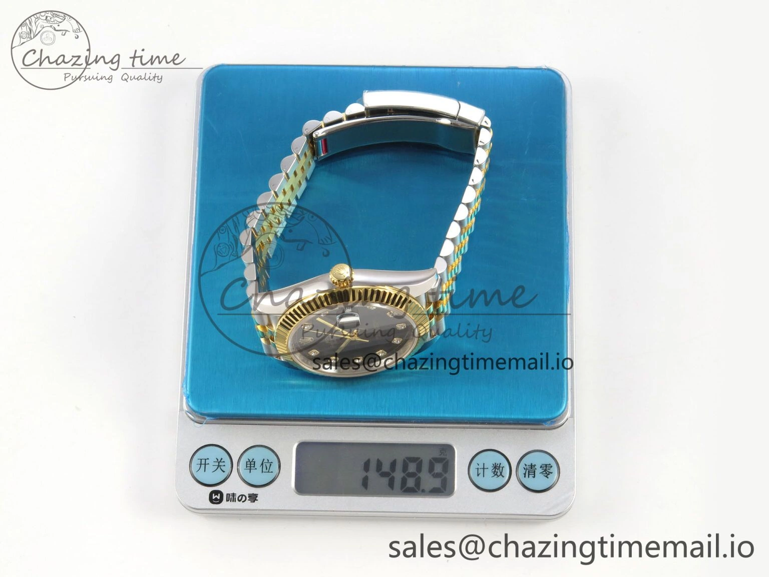 Durable DateJust 41 126333 SS YG ARF 1:1 Best Edition Black Diamonds Dial on Jubilee Bracelet SH3235 (Weighted) 210