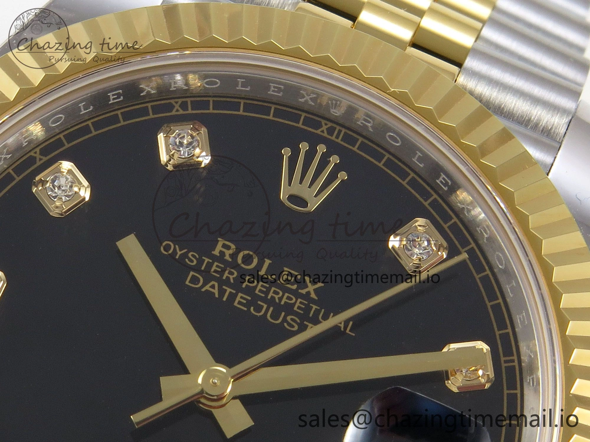 Durable DateJust 41 126333 SS YG ARF 1:1 Best Edition Black Diamonds Dial on Jubilee Bracelet SH3235 (Weighted) 210