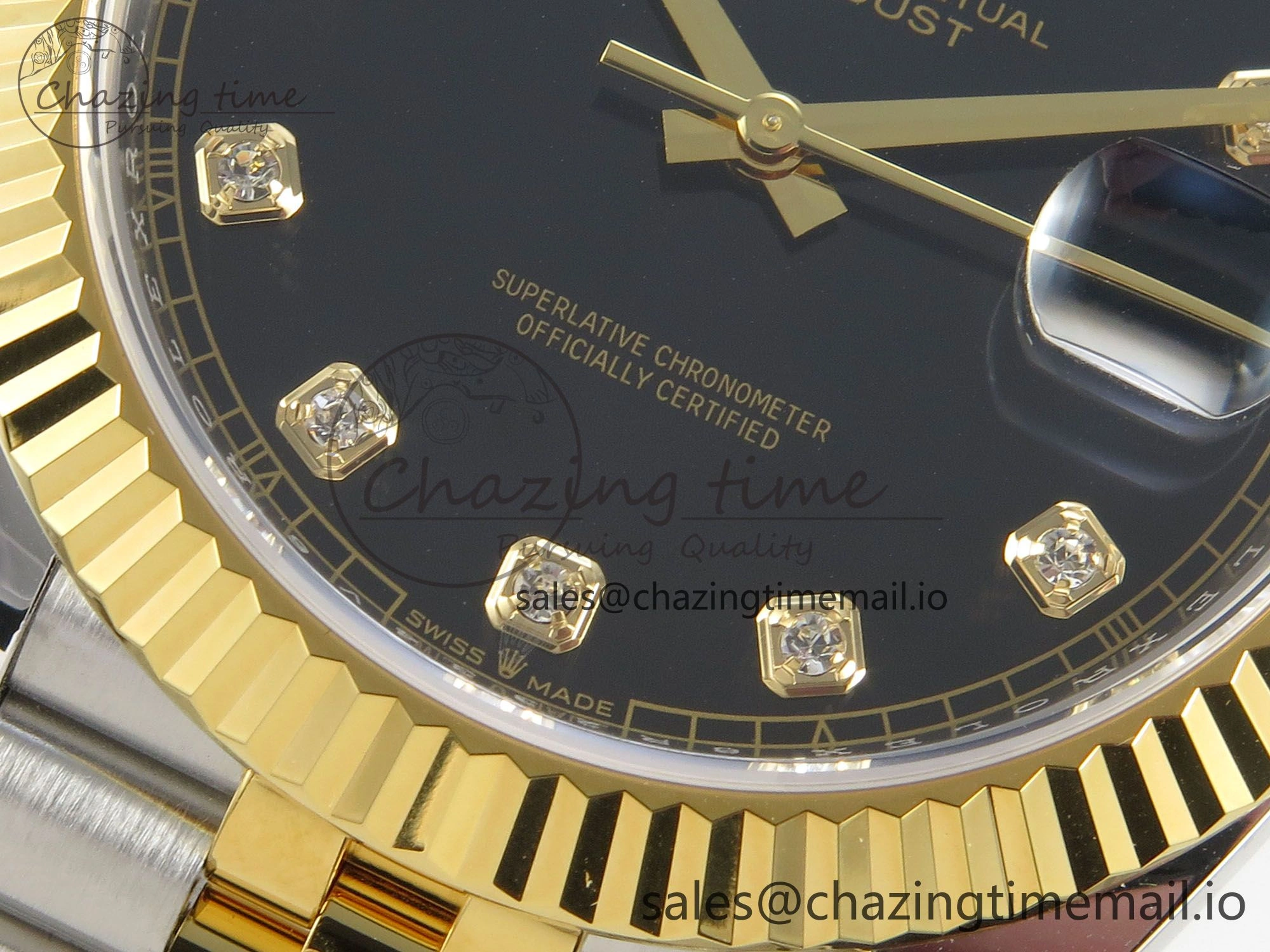 Durable DateJust 41 126333 SS YG ARF 1:1 Best Edition Black Diamonds Dial on Jubilee Bracelet SH3235 (Weighted) 210
