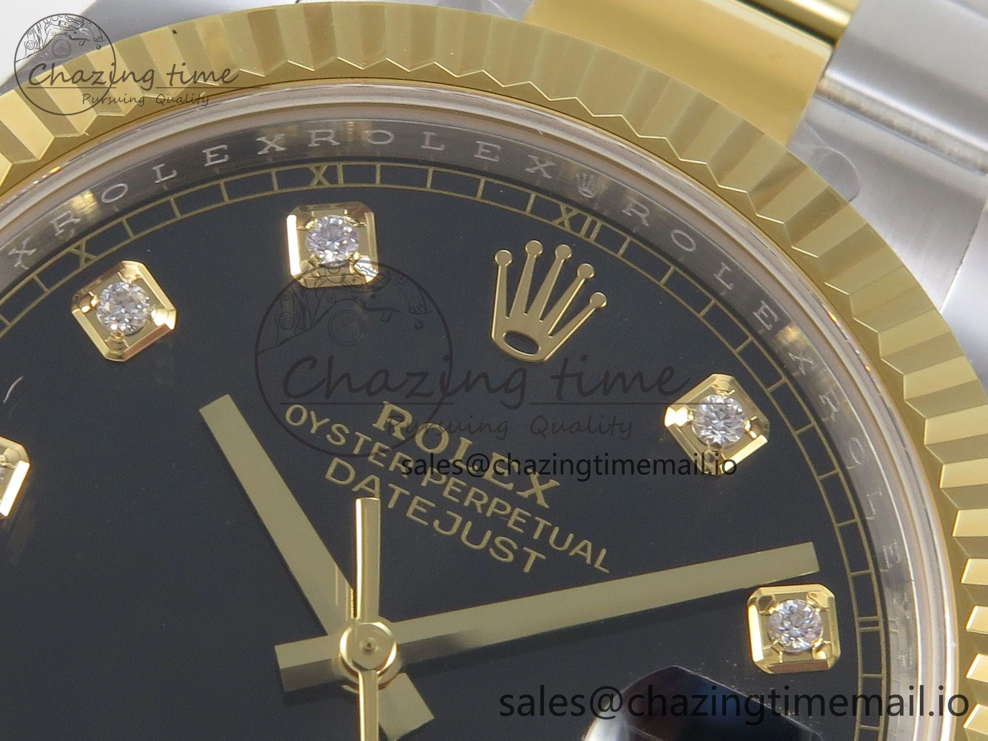 Timeless DateJust 41 126333 SS YG ARF 1:1 Best Edition Black Diamonds Dial on Oyster Bracelet SH3235 (Weighted) 231