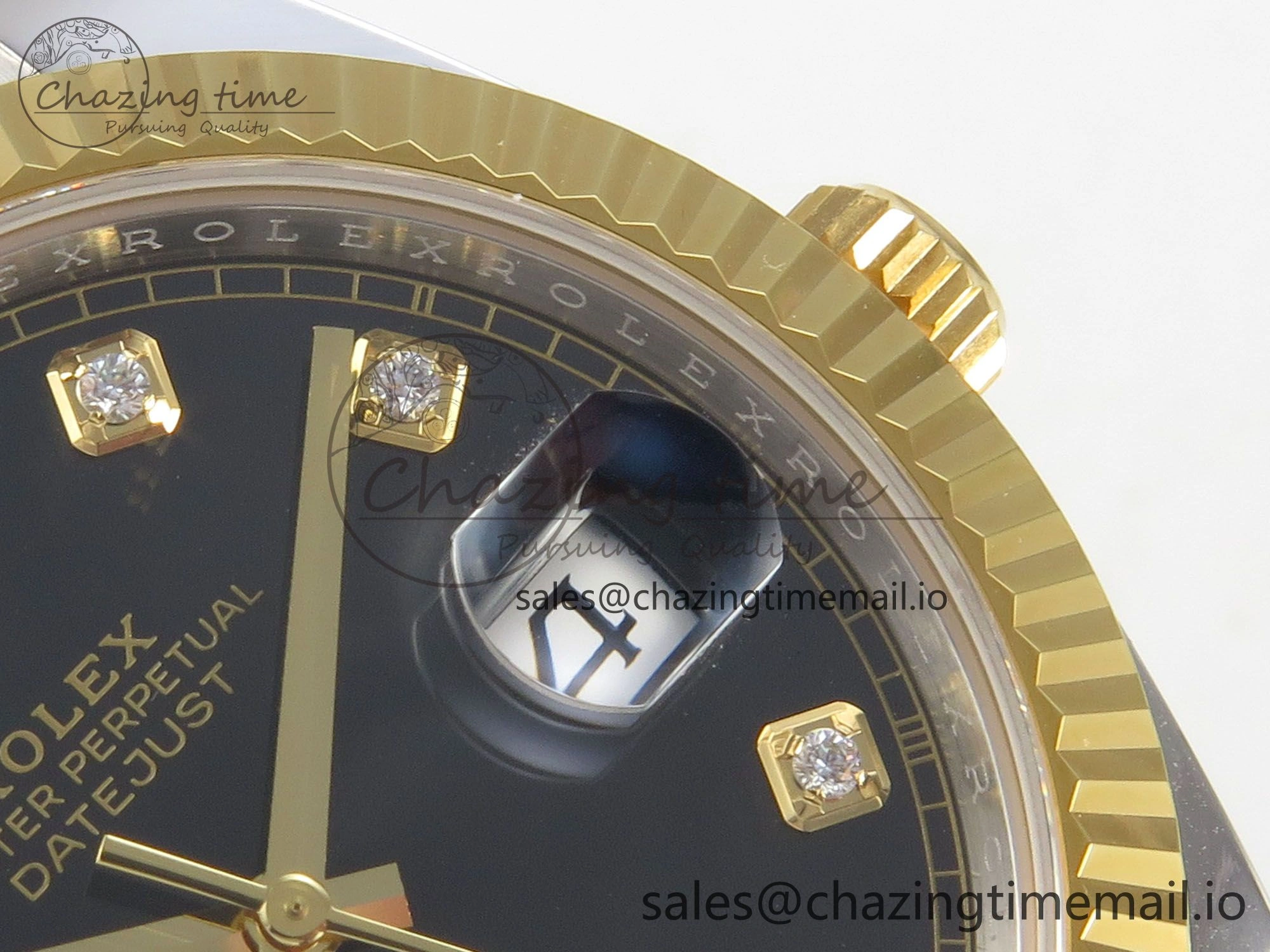 Timeless DateJust 41 126333 SS YG ARF 1:1 Best Edition Black Diamonds Dial on Oyster Bracelet SH3235 (Weighted) 231