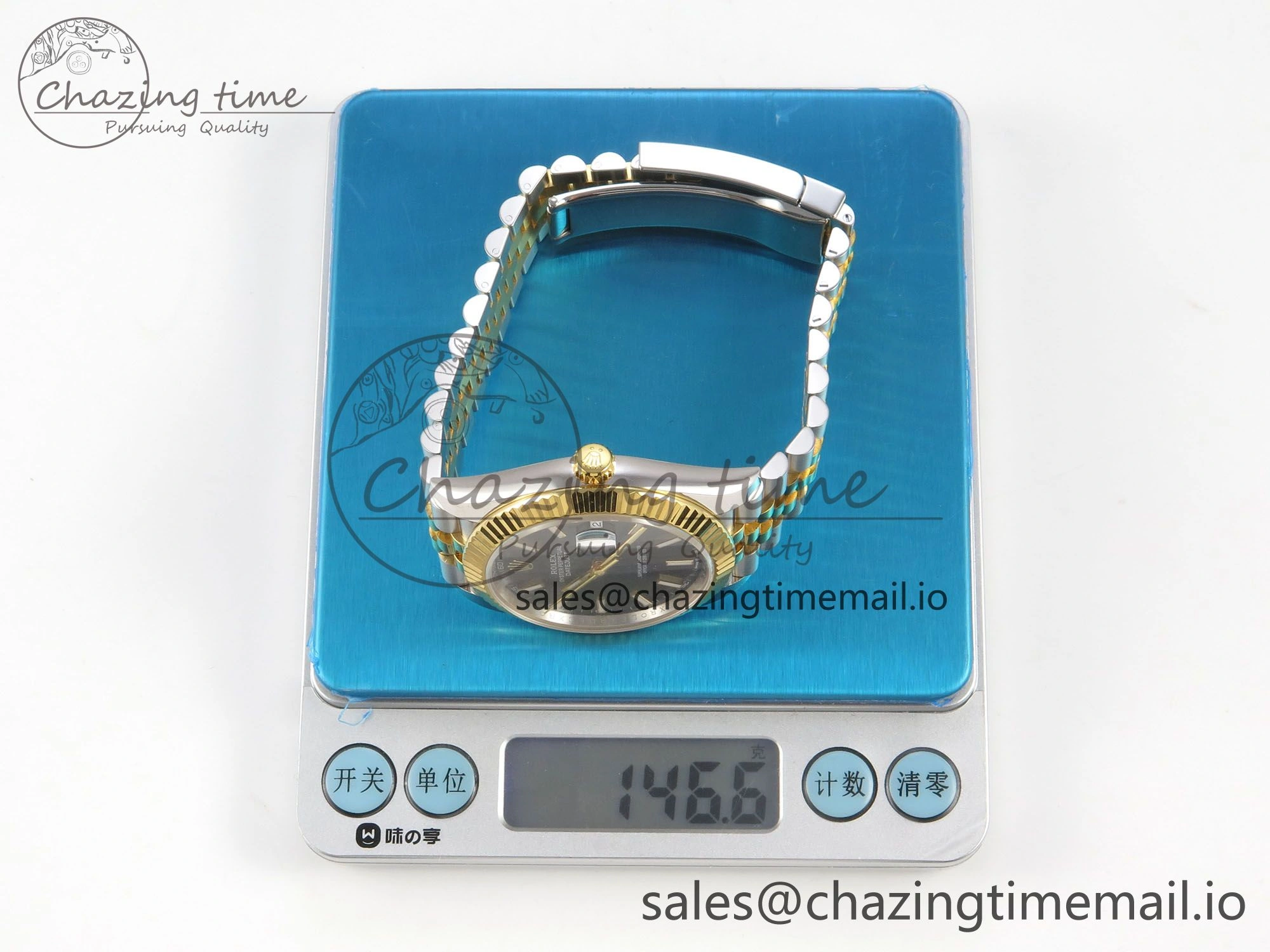 TopPick DateJust 41 126333 SS YG ARF 1:1 Best Edition Black Stick Dial on Jubilee Bracelet SH3235 (Weighted) 222