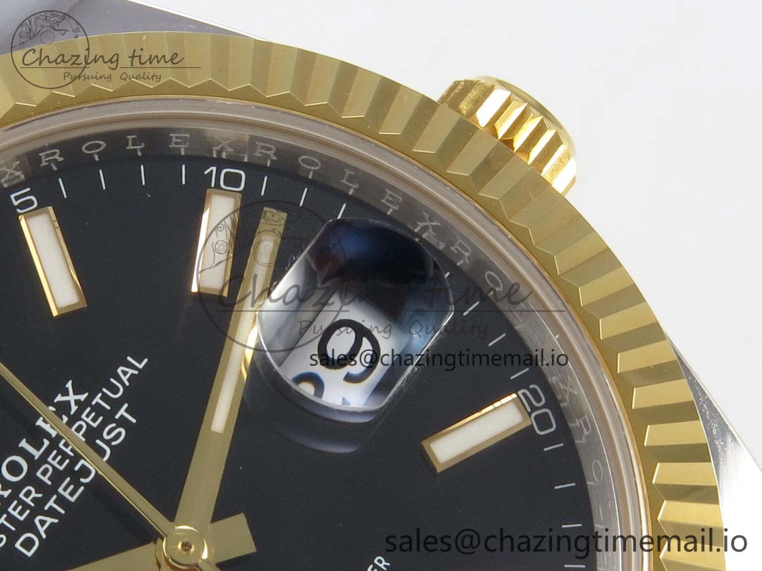 TopPick DateJust 41 126333 SS YG ARF 1:1 Best Edition Black Stick Dial on Jubilee Bracelet SH3235 (Weighted) 222