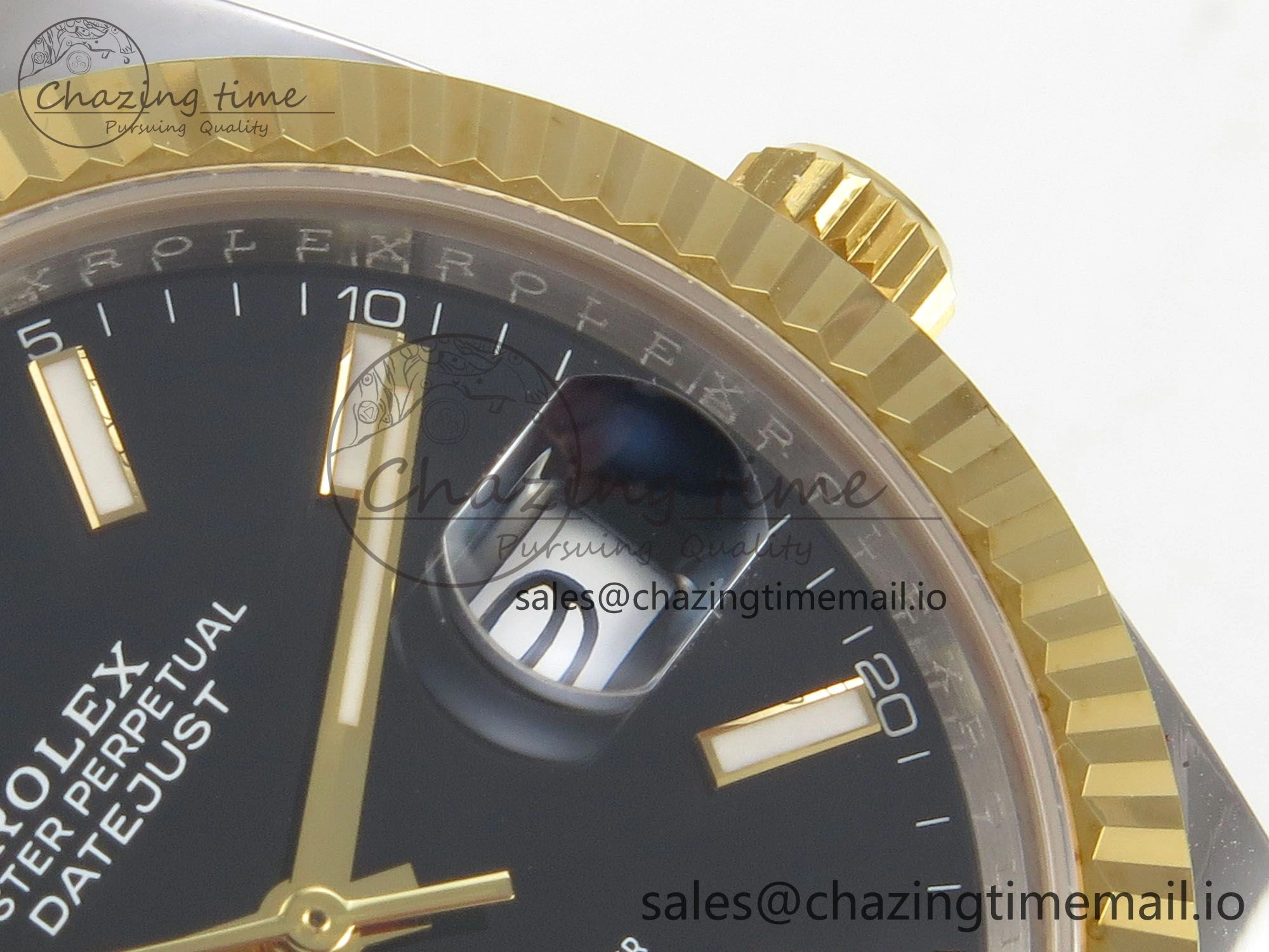DateJust 41 126333 SS YG ARF 1:1 Best Edition Black Stick Dial on Oyster Bracelet SH3235 (Weighted) Comfortable 212
