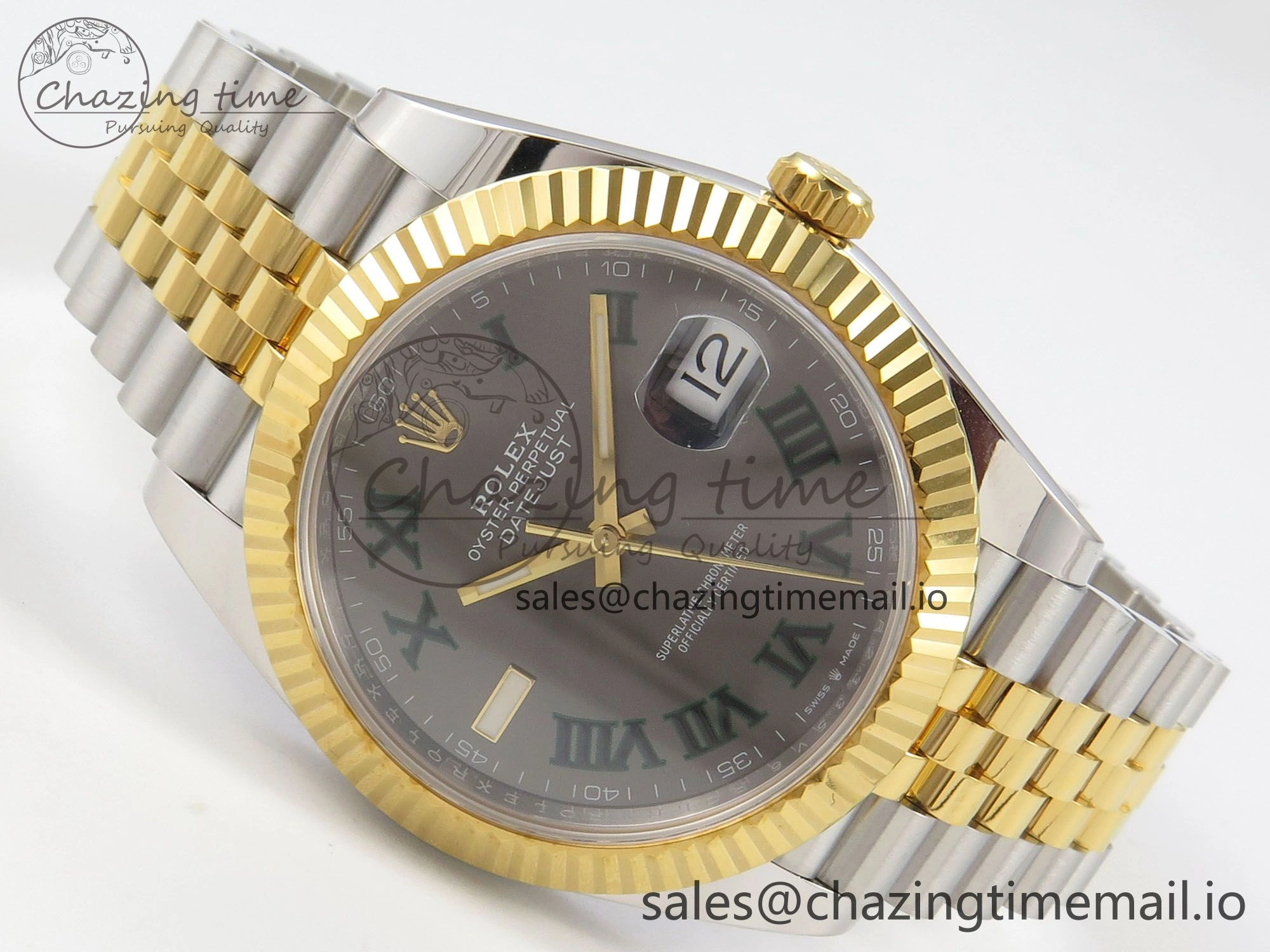 GoAnywhere DateJust 41 126333 SS YG ARF 1:1 Best Edition Gray Roman Dial on Jubilee Bracelet SH3235 (Weighted) 219
