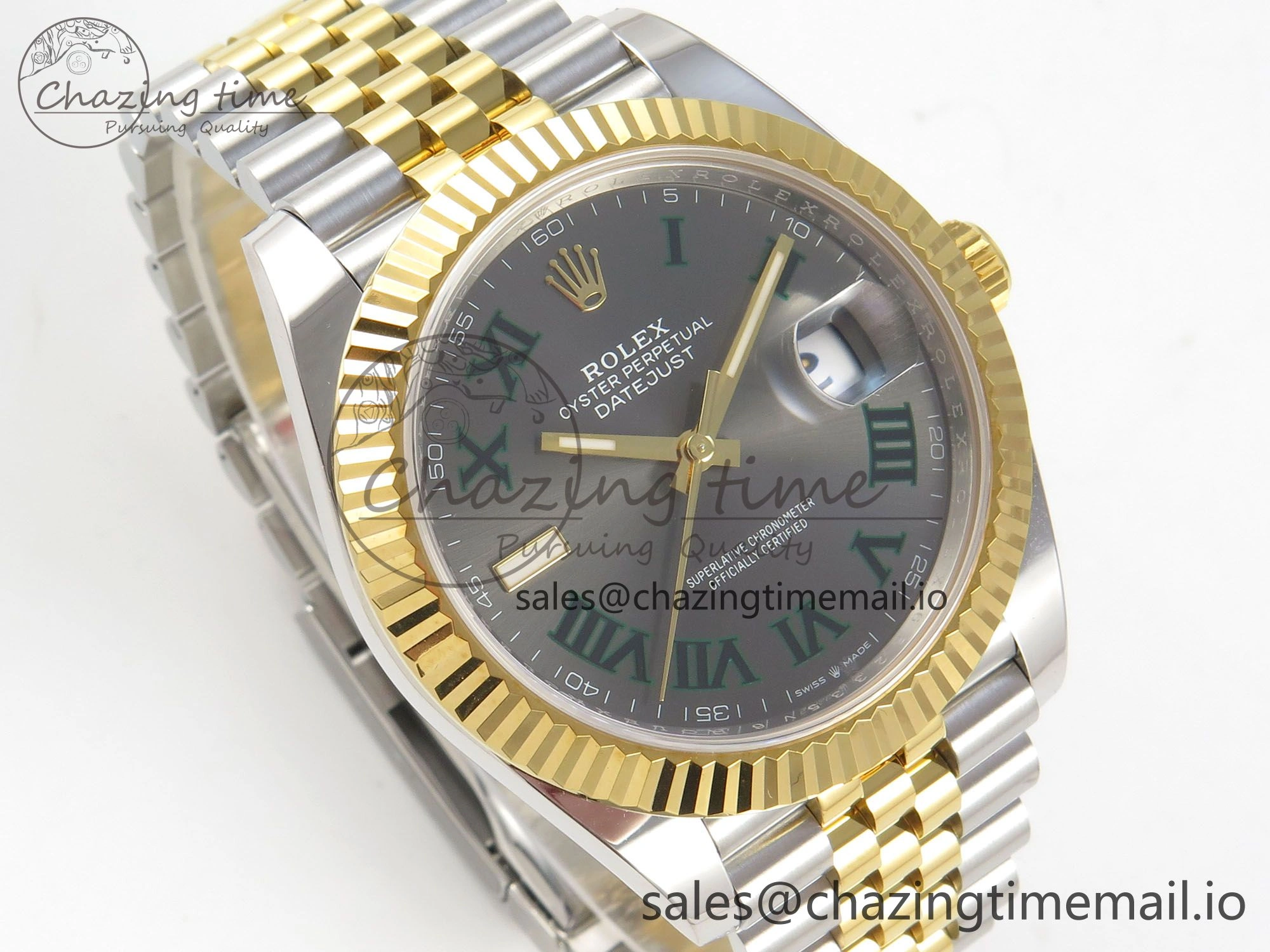 GoAnywhere DateJust 41 126333 SS YG ARF 1:1 Best Edition Gray Roman Dial on Jubilee Bracelet SH3235 (Weighted) 219