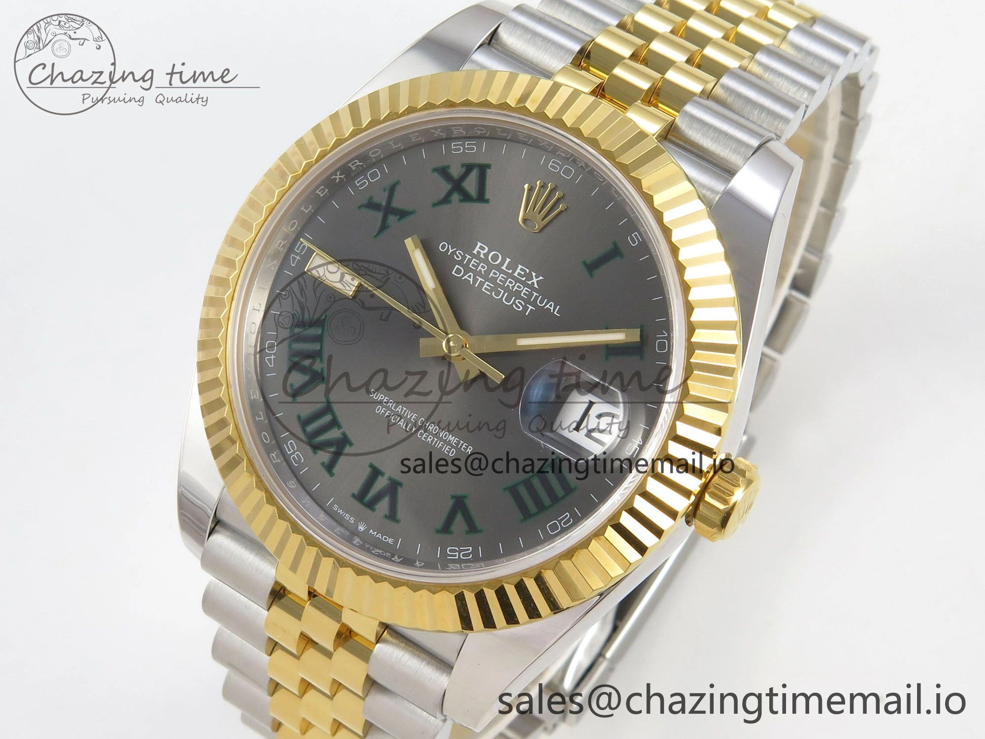 GoAnywhere DateJust 41 126333 SS YG ARF 1:1 Best Edition Gray Roman Dial on Jubilee Bracelet SH3235 (Weighted) 219