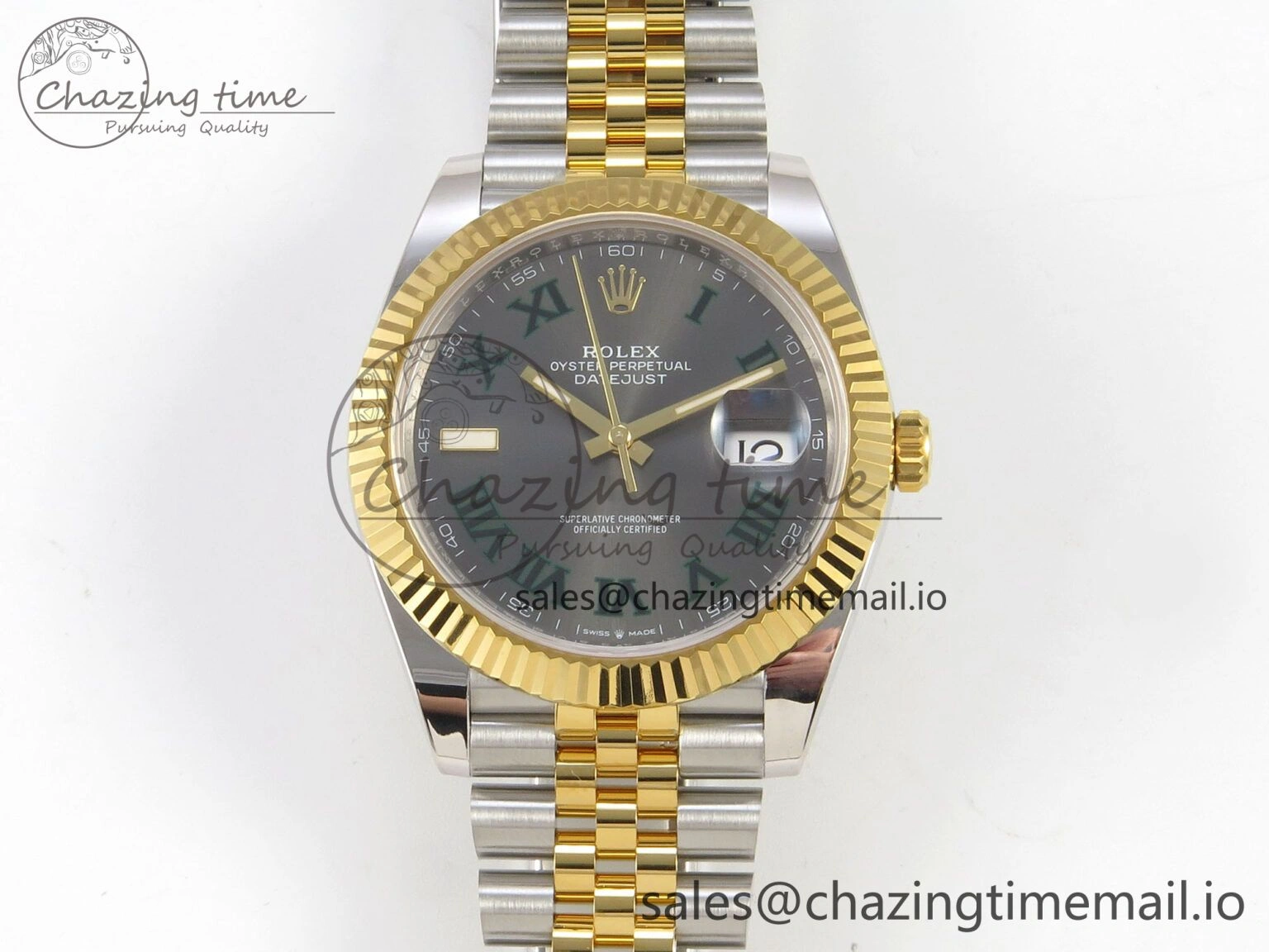 GoAnywhere DateJust 41 126333 SS YG ARF 1:1 Best Edition Gray Roman Dial on Jubilee Bracelet SH3235 (Weighted) 219