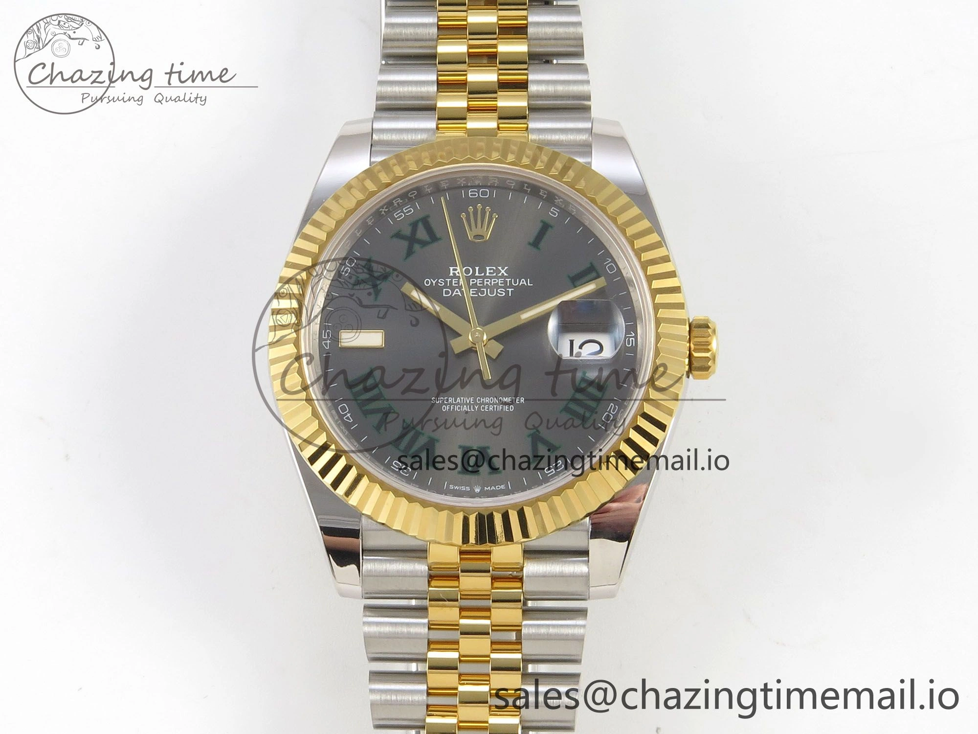 GoAnywhere DateJust 41 126333 SS YG ARF 1:1 Best Edition Gray Roman Dial on Jubilee Bracelet SH3235 (Weighted) 219