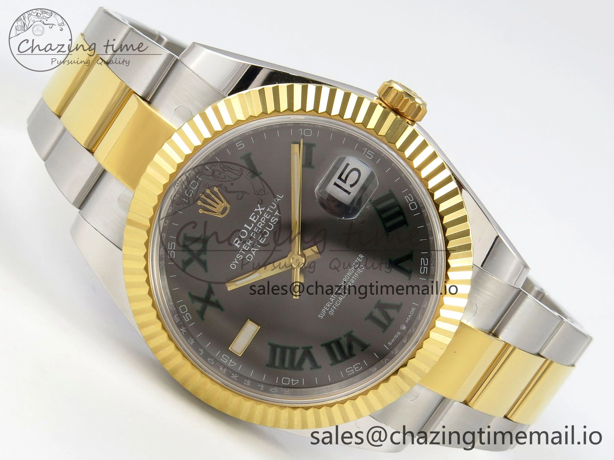 Lightweight DateJust 41 126333 SS YG ARF 1:1 Best Edition Gray Roman Dial on Oyster Bracelet SH3235 (Weighted) 208