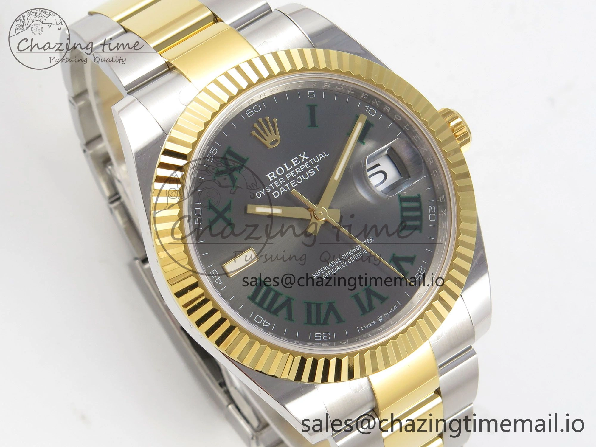 Lightweight DateJust 41 126333 SS YG ARF 1:1 Best Edition Gray Roman Dial on Oyster Bracelet SH3235 (Weighted) 208