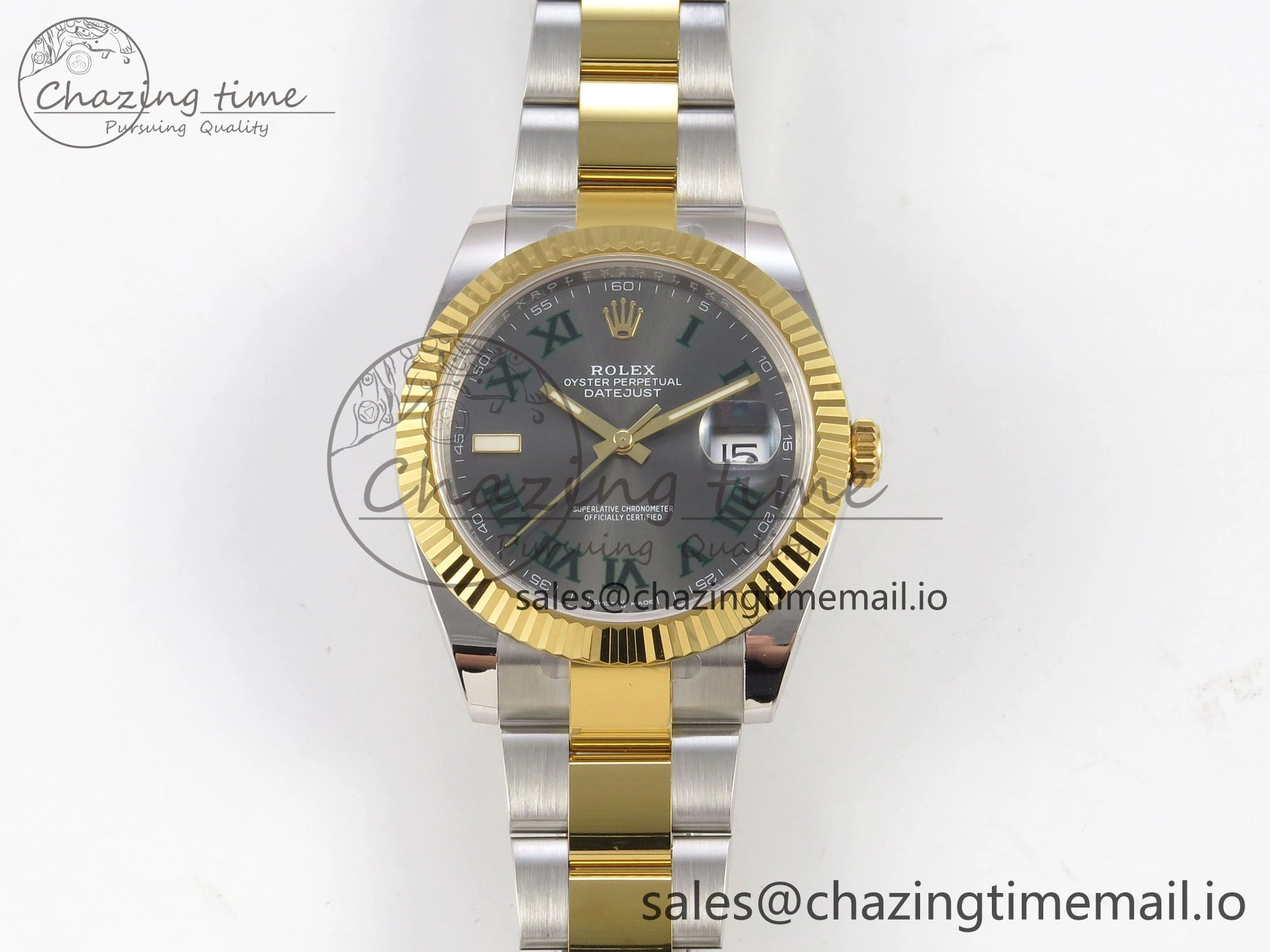 Lightweight DateJust 41 126333 SS YG ARF 1:1 Best Edition Gray Roman Dial on Oyster Bracelet SH3235 (Weighted) 208