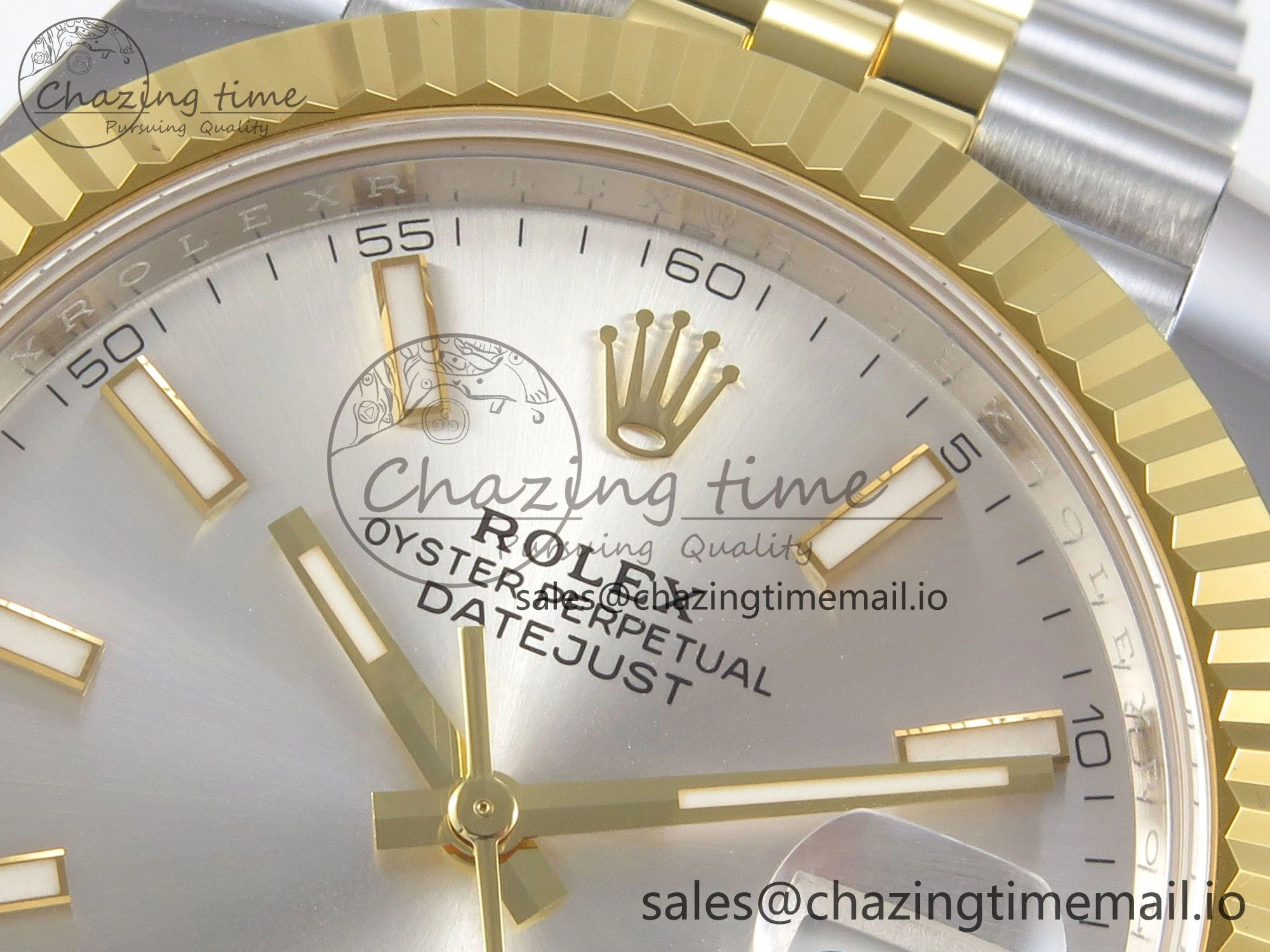 DateJust 41 126333 SS YG ARF 1:1 Best Edition Silver Stick Dial on Jubilee Bracelet SH3235 (Weighted) Seasonal 215