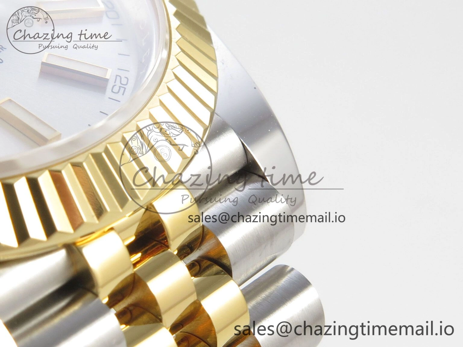DateJust 41 126333 SS YG ARF 1:1 Best Edition Silver Stick Dial on Jubilee Bracelet SH3235 (Weighted) Seasonal 215