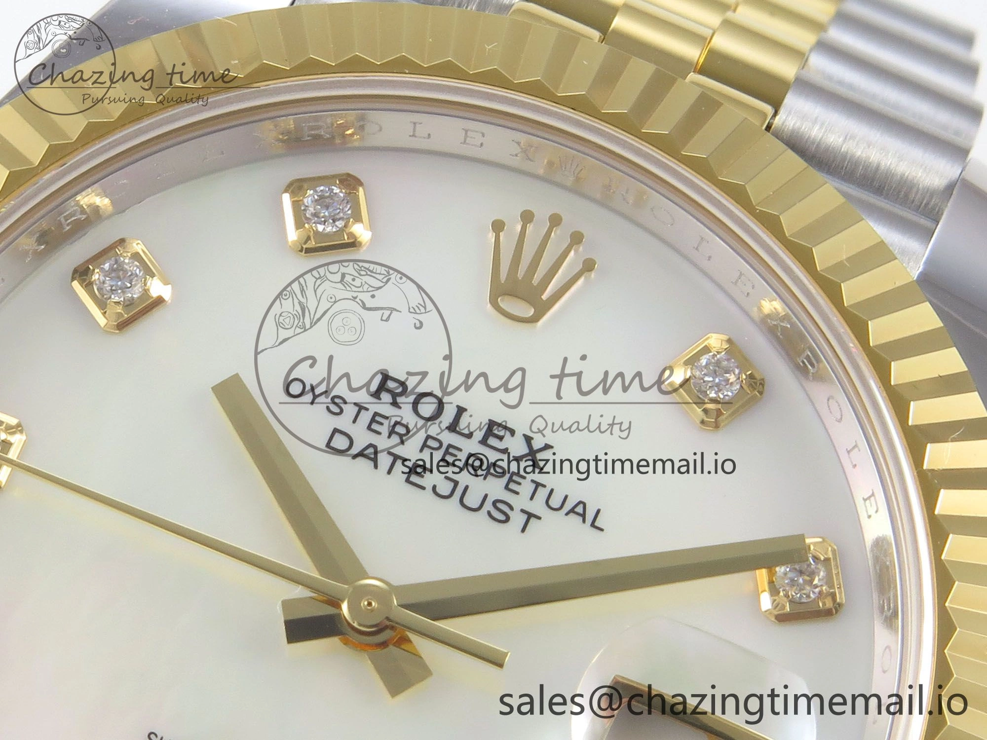 DateJust 41 126333 SS YG ARF 1:1 Best Edition White MOP Diamonds Dial on Jubilee Bracelet SH3235 (Weighted) Premium 218
