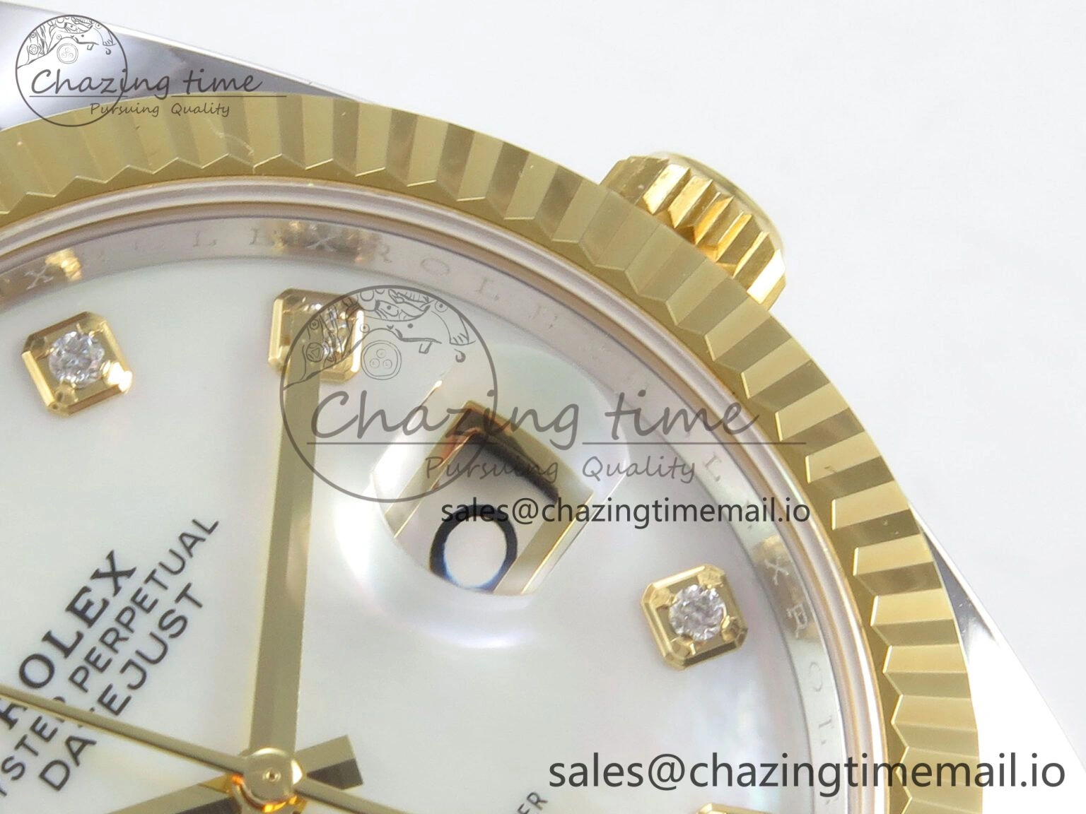 DateJust 41 126333 SS YG ARF 1:1 Best Edition White MOP Diamonds Dial on Jubilee Bracelet SH3235 (Weighted) Premium 218