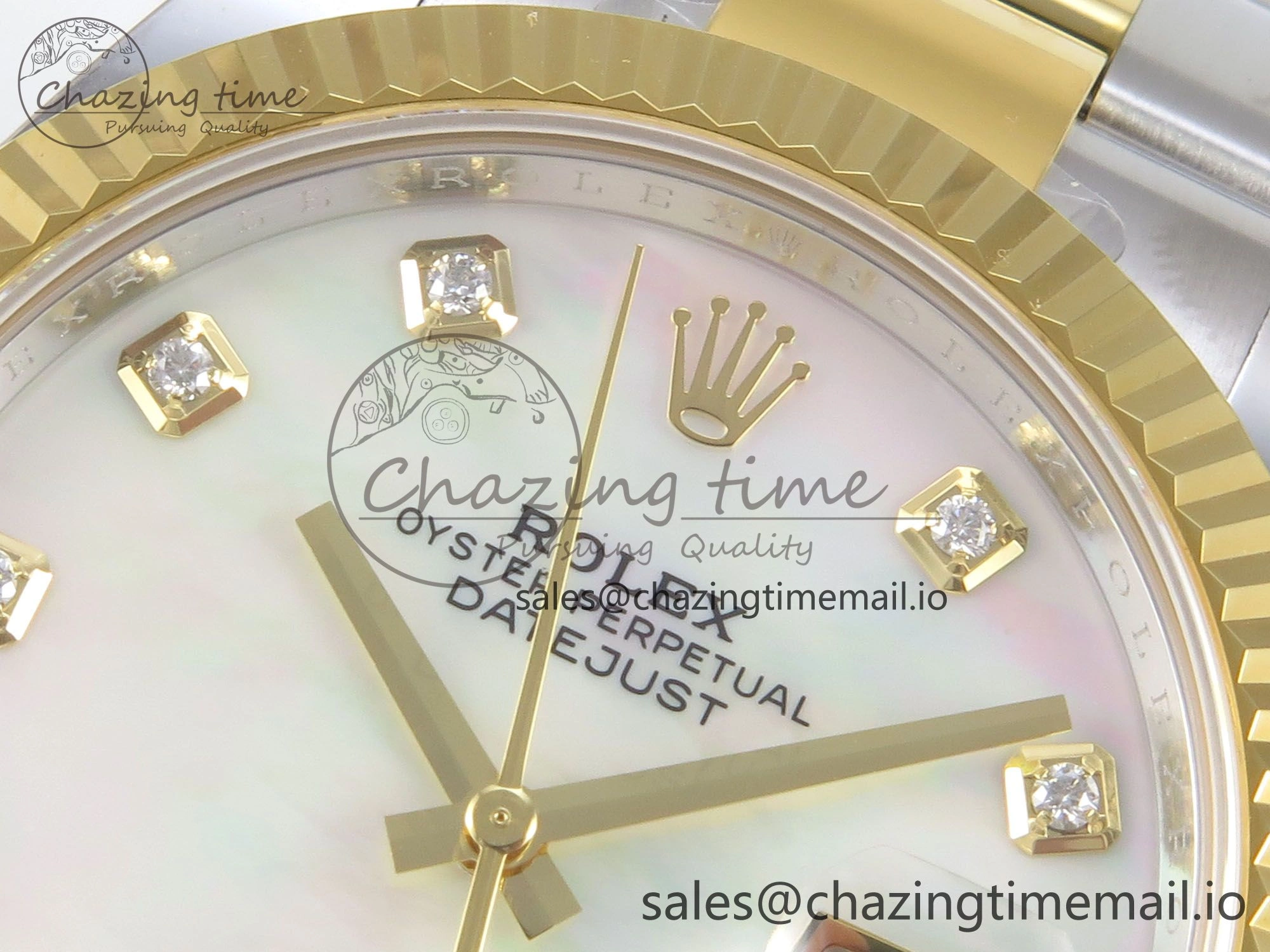 DateJust 41 126333 SS YG ARF 1:1 Best Edition White MOP Diamonds Dial on Oyster Bracelet SH3235 (Weighted) FreshLook 206