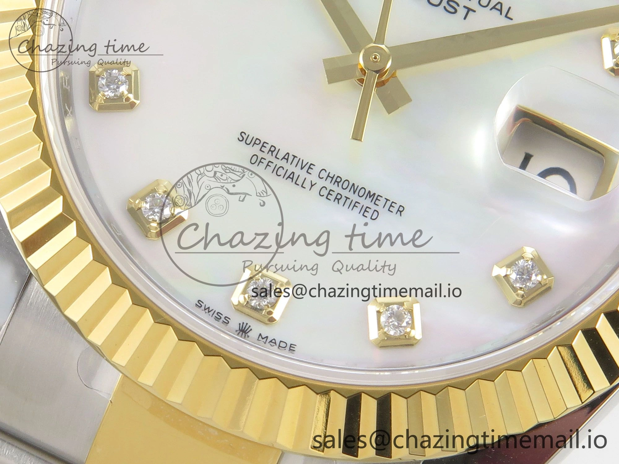 DateJust 41 126333 SS YG ARF 1:1 Best Edition White MOP Diamonds Dial on Oyster Bracelet SH3235 (Weighted) FreshLook 206
