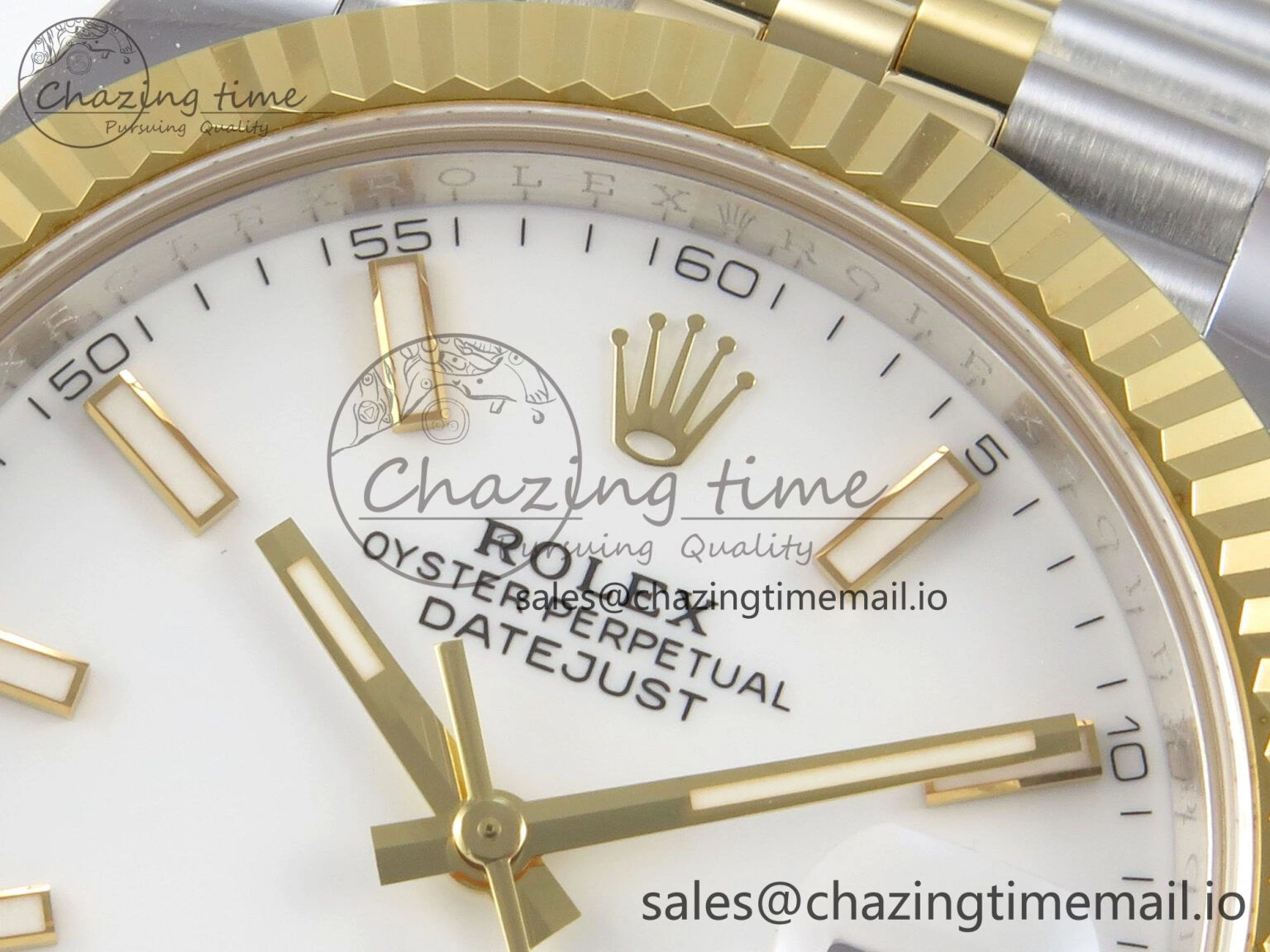 TimelessDesign DateJust 41 126333 SS YG ARF 1:1 Best Edition White Stick Dial on Jubilee Bracelet SH3235 (Weighted) 214