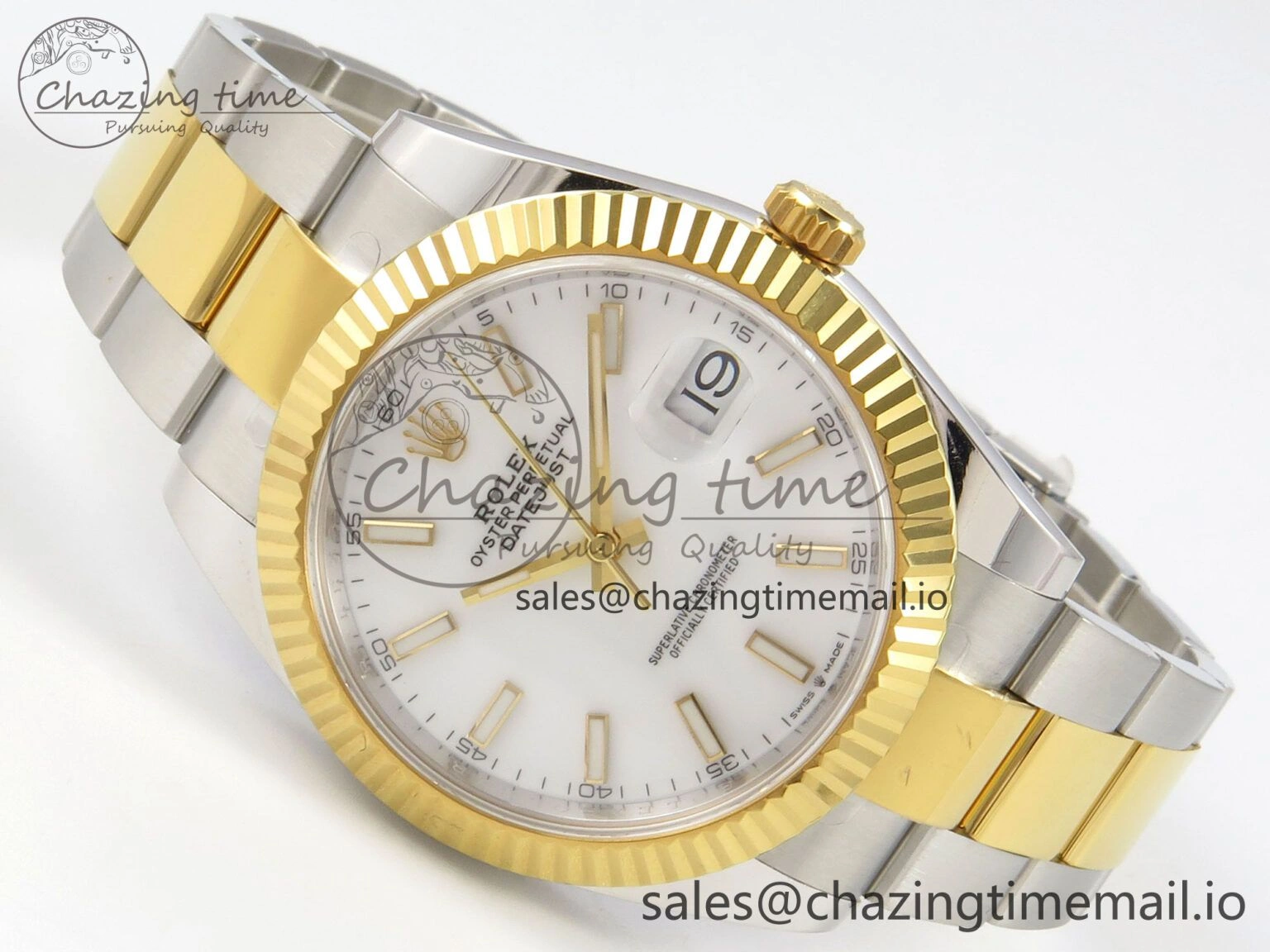 ModernLook DateJust 41 126333 SS YG ARF 1:1 Best Edition White Stick Dial on Oyster Bracelet SH3235 (Weighted) 205