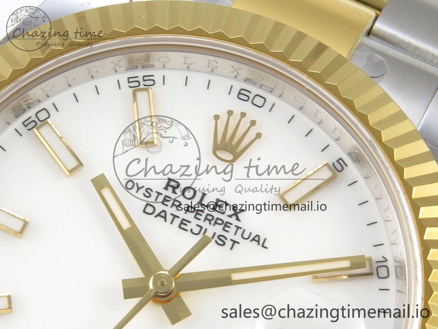 ModernLook DateJust 41 126333 SS YG ARF 1:1 Best Edition White Stick Dial on Oyster Bracelet SH3235 (Weighted) 205