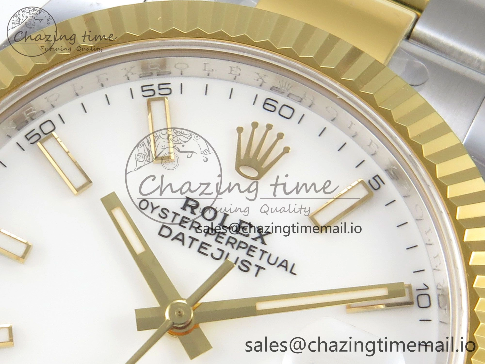 ModernLook DateJust 41 126333 SS YG ARF 1:1 Best Edition White Stick Dial on Oyster Bracelet SH3235 (Weighted) 205
