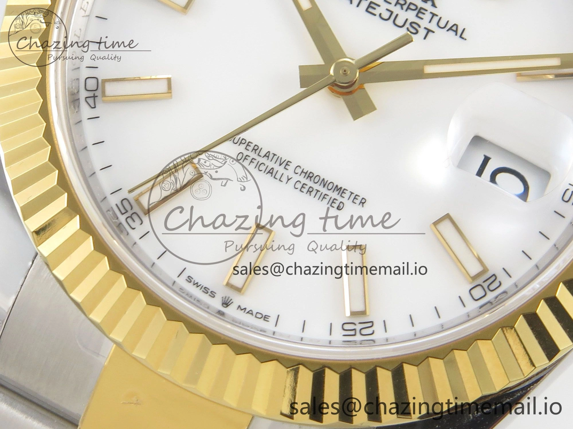 ModernLook DateJust 41 126333 SS YG ARF 1:1 Best Edition White Stick Dial on Oyster Bracelet SH3235 (Weighted) 205