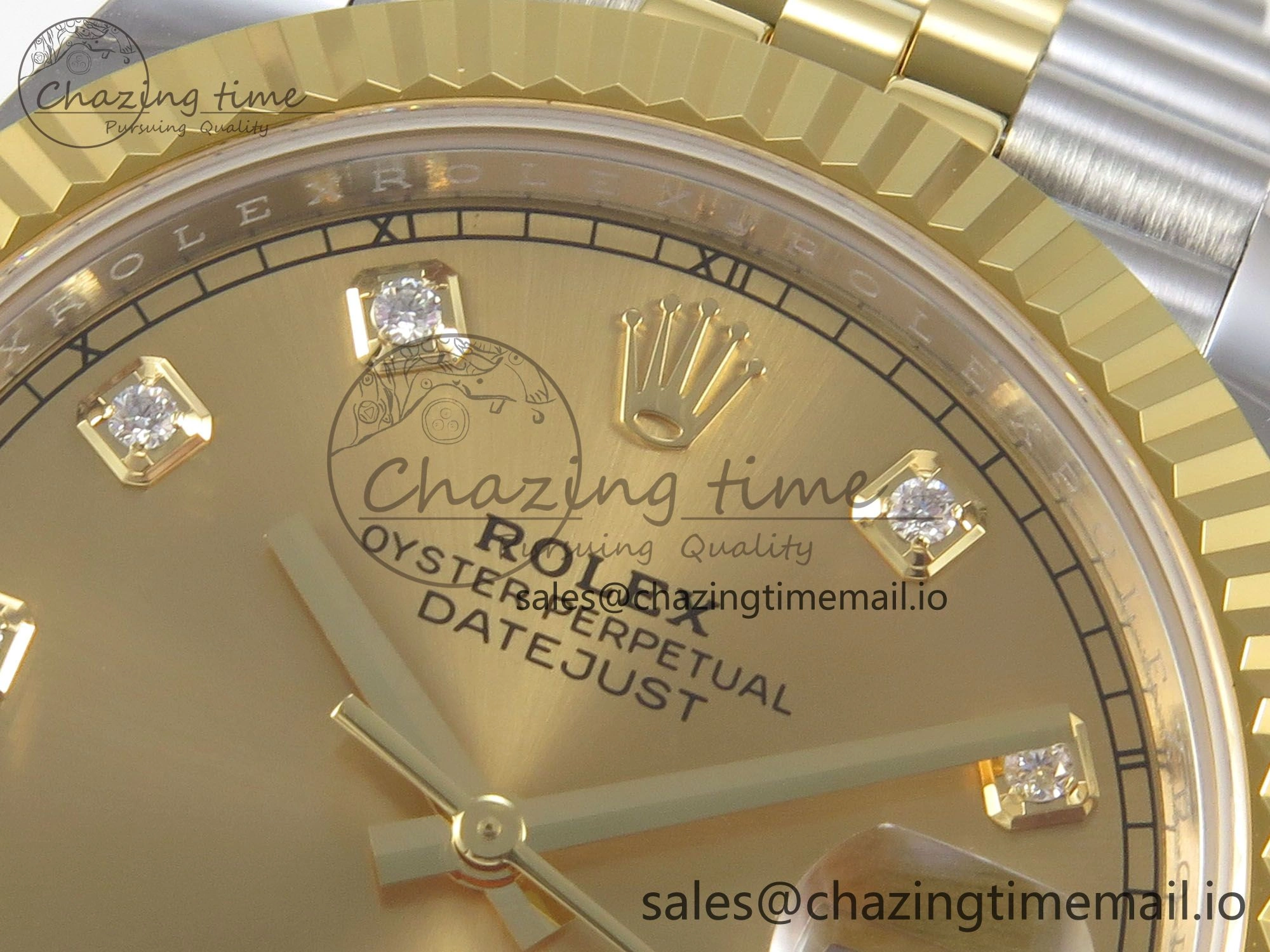 Premium DateJust 41 126333 SS YG ARF 1:1 Best Edition YG Diamonds Dial on Jubilee Bracelet SH3235 (Weighted) 220