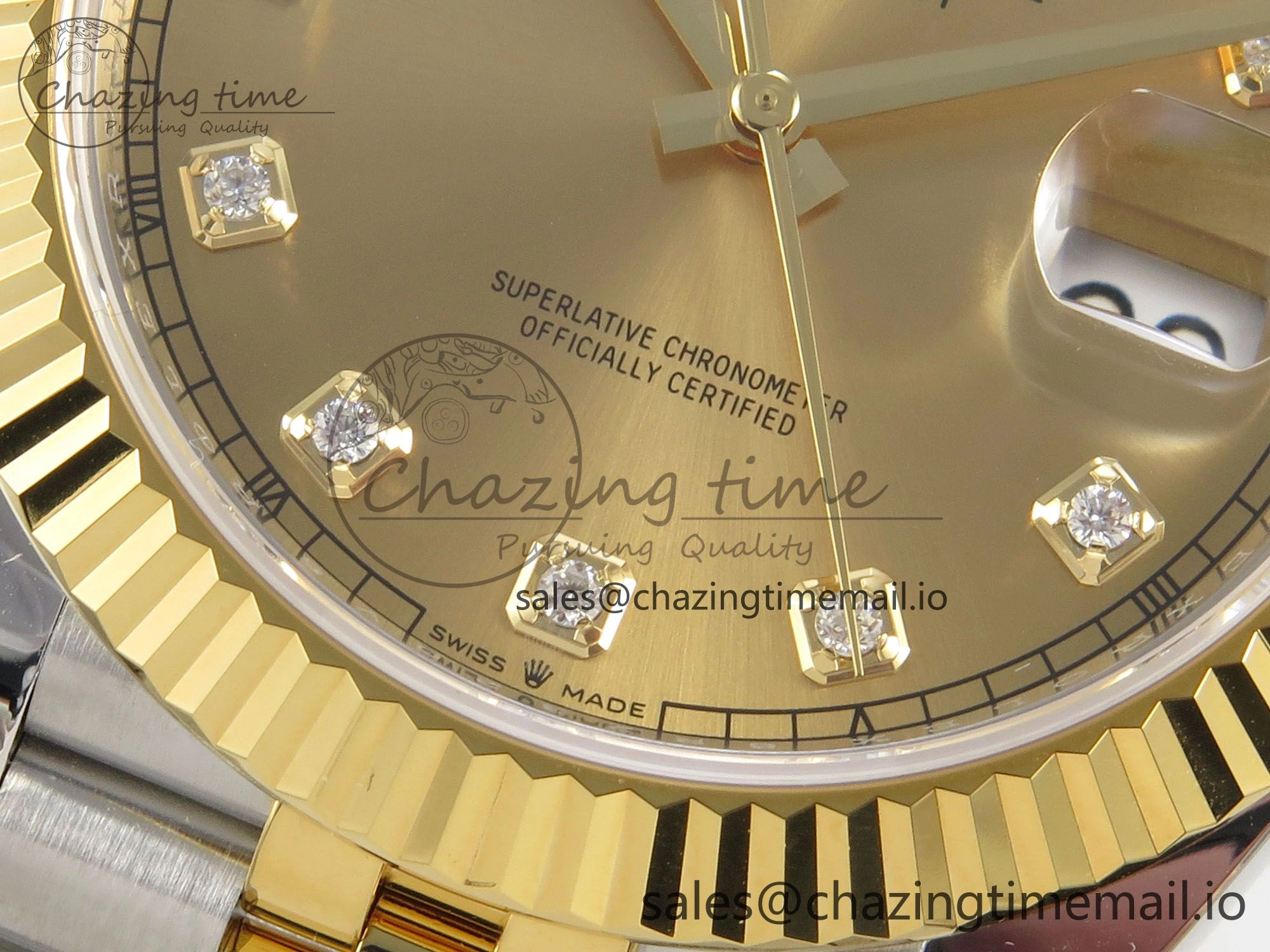 Premium DateJust 41 126333 SS YG ARF 1:1 Best Edition YG Diamonds Dial on Jubilee Bracelet SH3235 (Weighted) 220