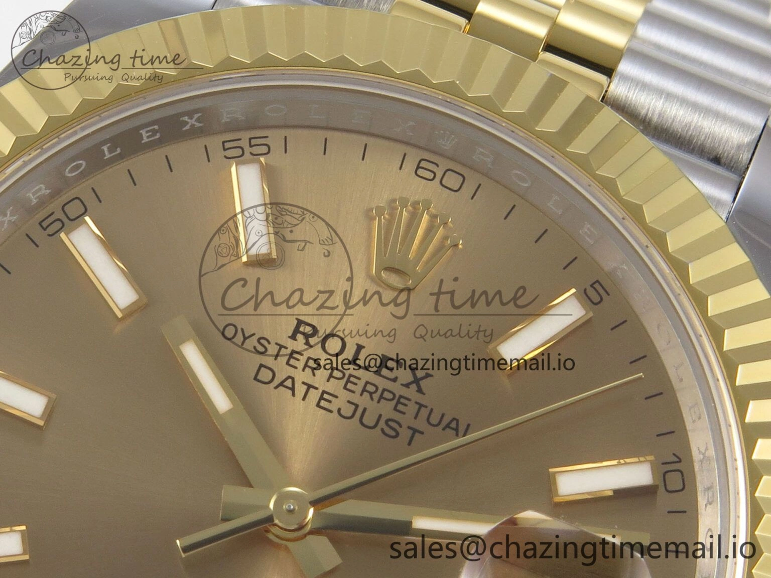 DateJust 41 126333 SS YG ARF 1:1 Best Edition YG Stick Dial on Jubilee Bracelet SH3235 (Weighted) SunProtective 216