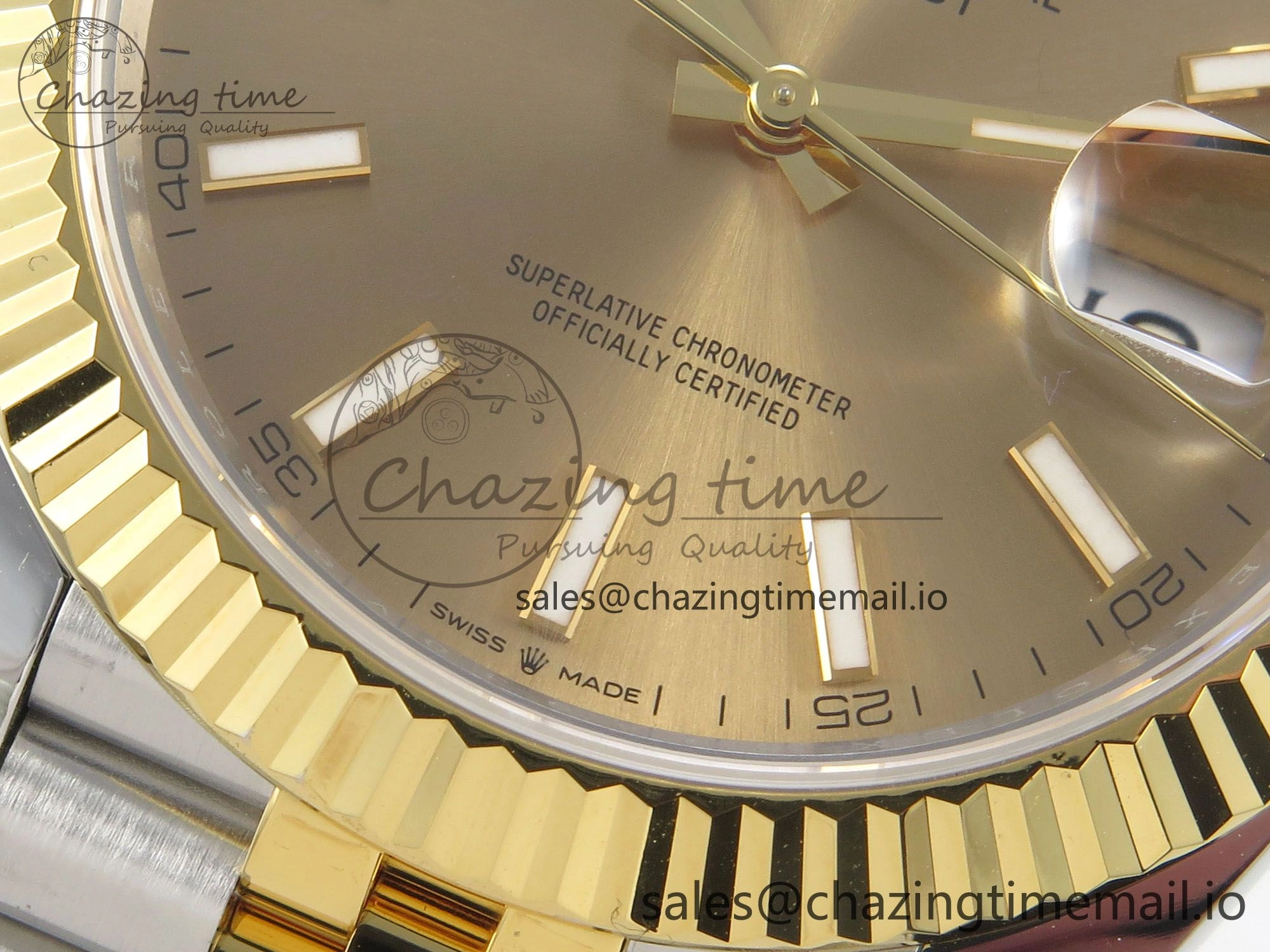 DateJust 41 126333 SS YG ARF 1:1 Best Edition YG Stick Dial on Jubilee Bracelet SH3235 (Weighted) SunProtective 216