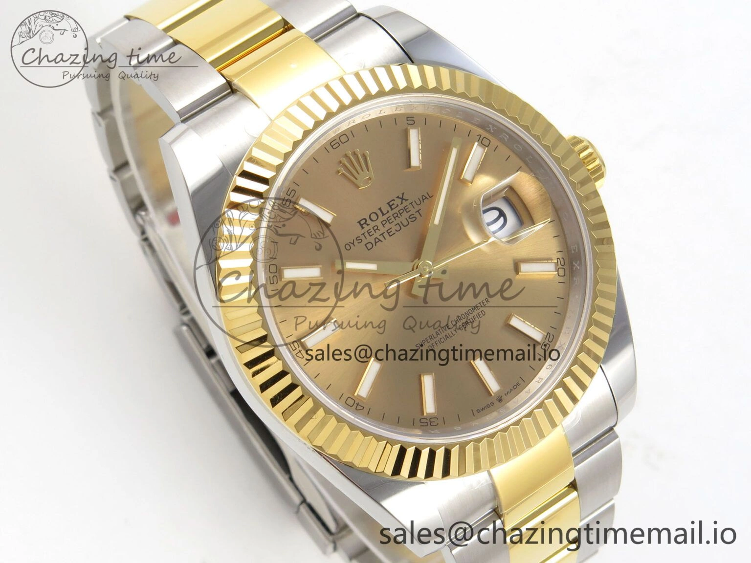DateJust 41 126333 SS YG ARF 1:1 Best Edition YG Stick Dial on Oyster Bracelet SH3235 (Weighted) SoftTouch 211