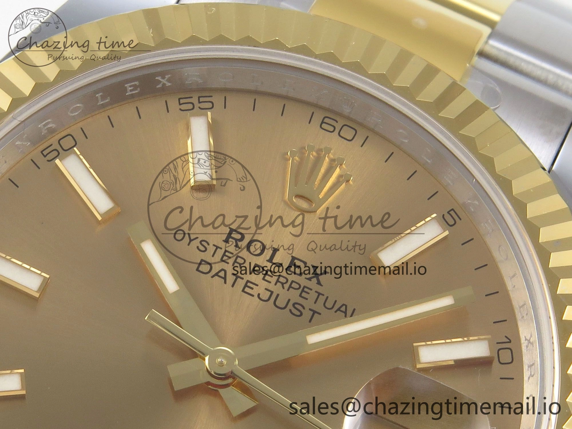 DateJust 41 126333 SS YG ARF 1:1 Best Edition YG Stick Dial on Oyster Bracelet SH3235 (Weighted) SoftTouch 211