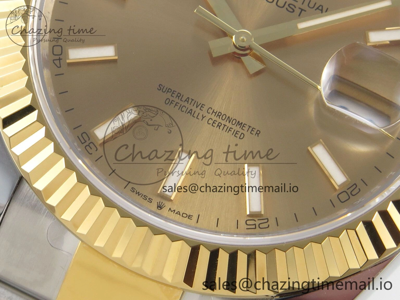 DateJust 41 126333 SS YG ARF 1:1 Best Edition YG Stick Dial on Oyster Bracelet SH3235 (Weighted) SoftTouch 211