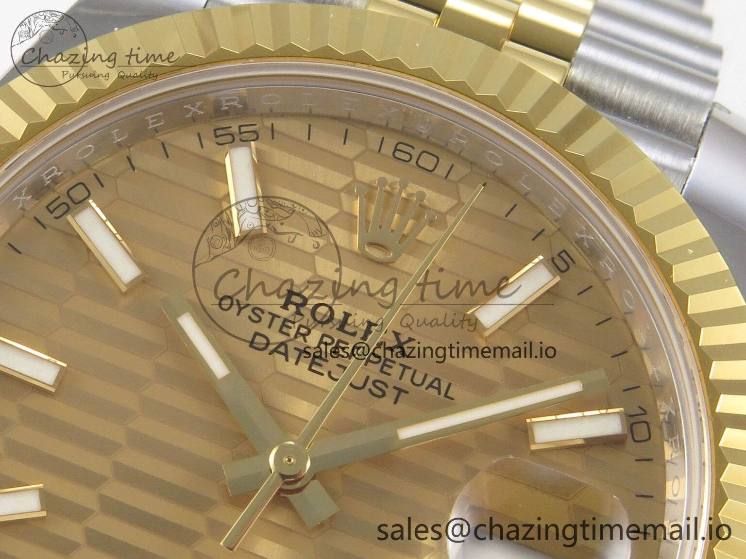 Neat DateJust 41 126333 SS YG ARF 1:1 Best Edition YG Texture Stick Dial on Jubilee Bracelet SH3235 (Weighted) 217
