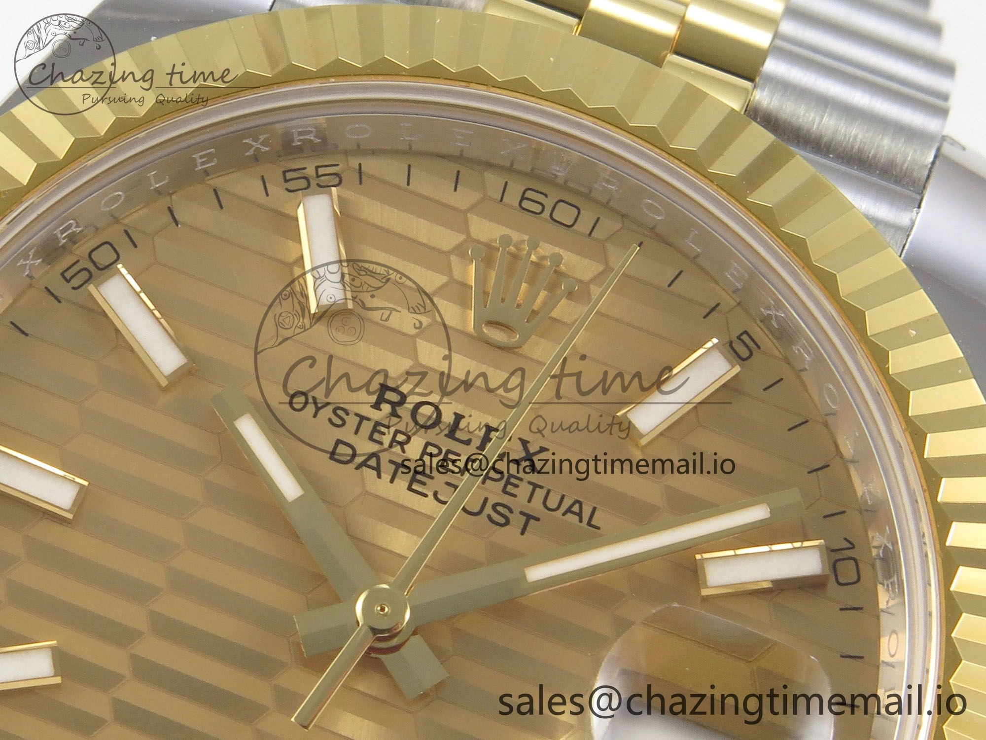 Neat DateJust 41 126333 SS YG ARF 1:1 Best Edition YG Texture Stick Dial on Jubilee Bracelet SH3235 (Weighted) 217