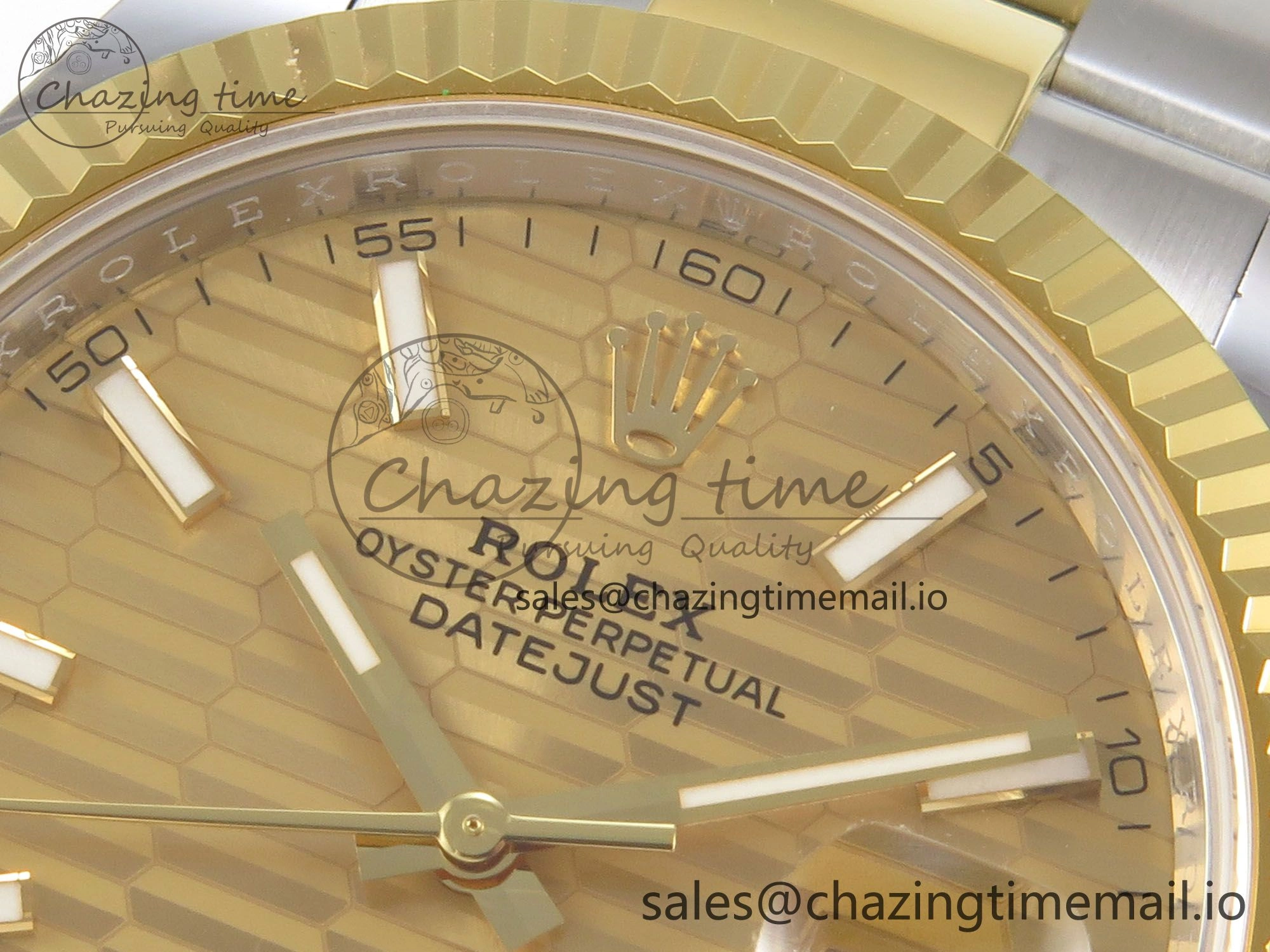 DateJust 41 126333 SS YG ARF 1:1 Best Edition YG Texture Stick Dial on Oyster Bracelet SH3235 (Weighted) TimelessDesign 209