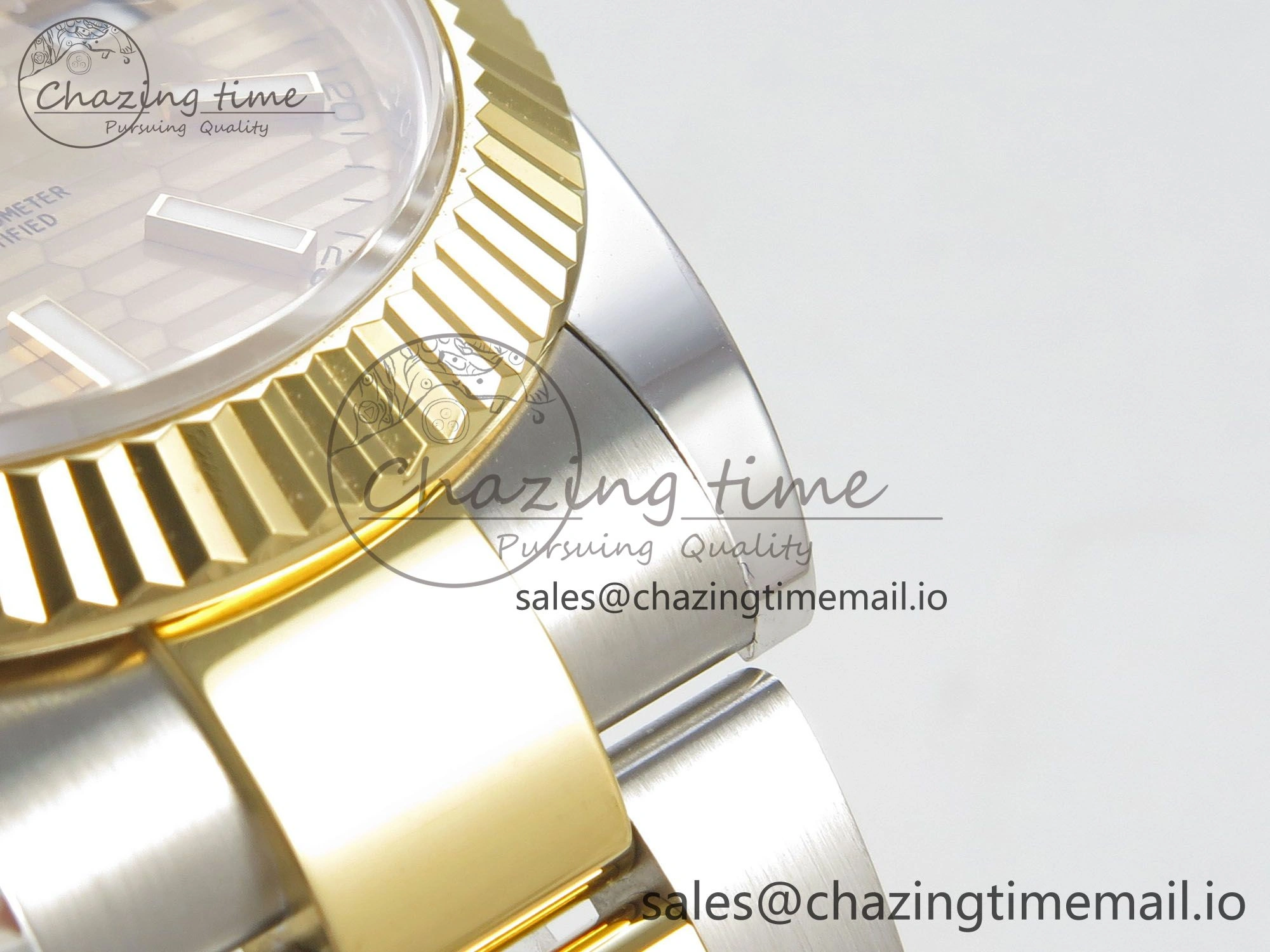 DateJust 41 126333 SS YG ARF 1:1 Best Edition YG Texture Stick Dial on Oyster Bracelet SH3235 (Weighted) TimelessDesign 209