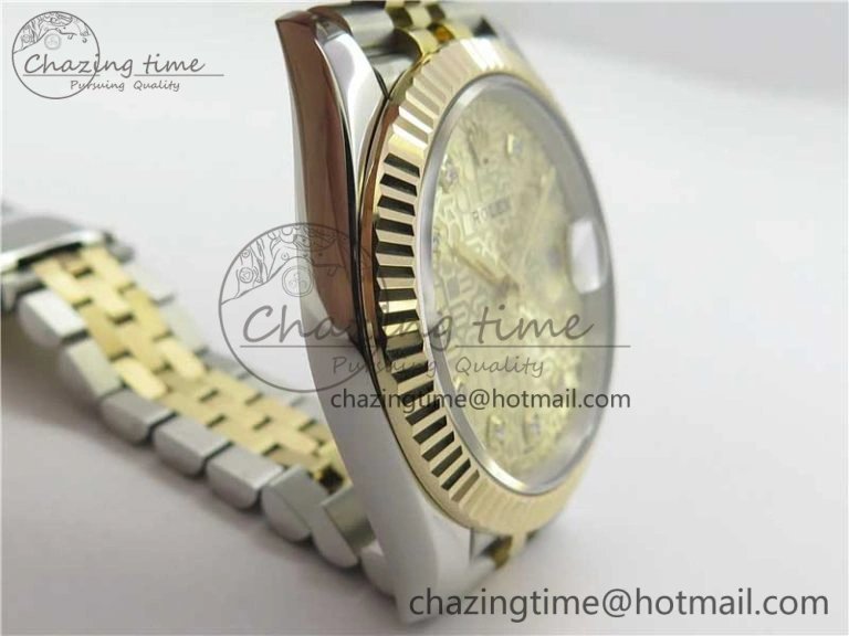Colorful DateJust 41 126333 SS YG Wrapped WWF Best Edition Gold Jubilee Makers Dial on SS YG Wrapped Jubilee Bracelet A 3126