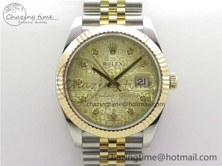 Colorful DateJust 41 126333 SS YG Wrapped WWF Best Edition Gold Jubilee Makers Dial on SS YG Wrapped Jubilee Bracelet A 3126