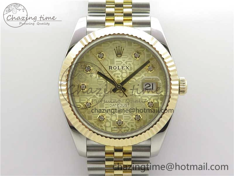 Colorful DateJust 41 126333 SS YG Wrapped WWF Best Edition Gold Jubilee Makers Dial on SS YG Wrapped Jubilee Bracelet A 3126