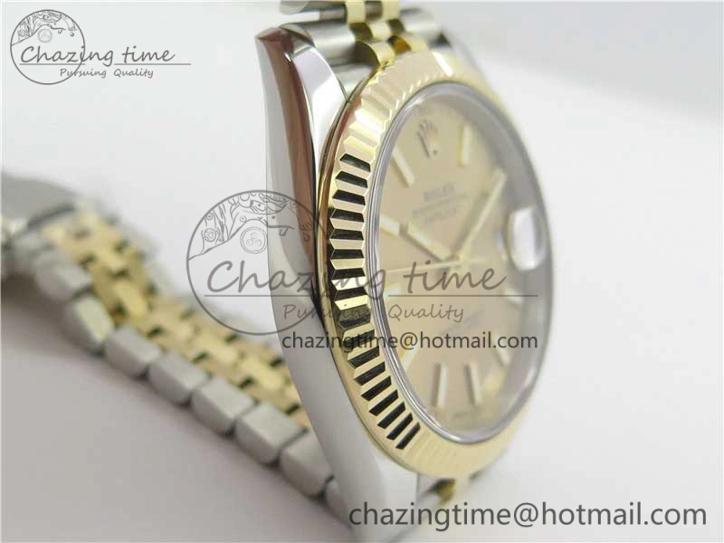 RelaxedFit DateJust 41 126333 SS YG Wrapped WWF Best Edition Gold Stick Makers Dial on SS YG Wrapped Jubilee Bracelet A 3123